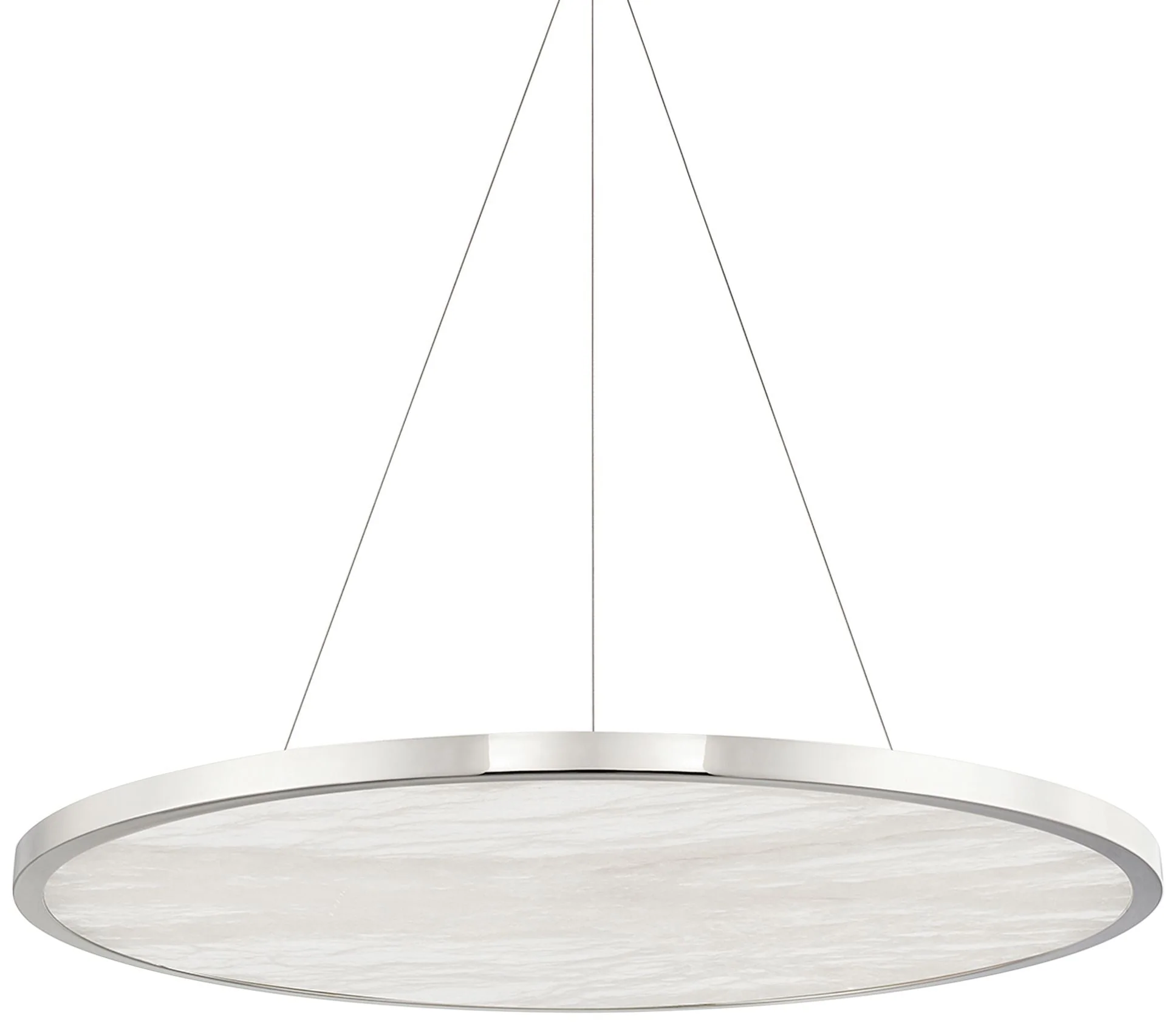 Eastport 36" Wide Polished Nickel LED Pendant Light - Image 1