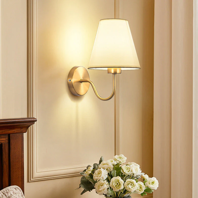 Modern Fabric Wall Lamp – Bedroom, Bedside & Hotel Corridor Light