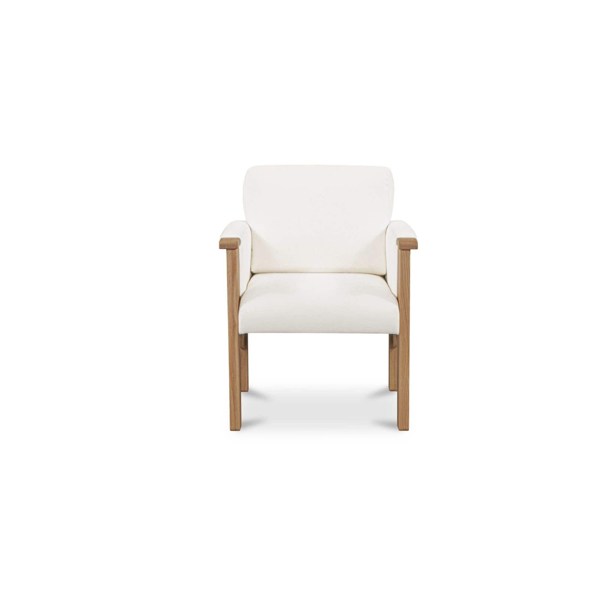 Moe's Home Bauer Dining Chair Cream - Image 1