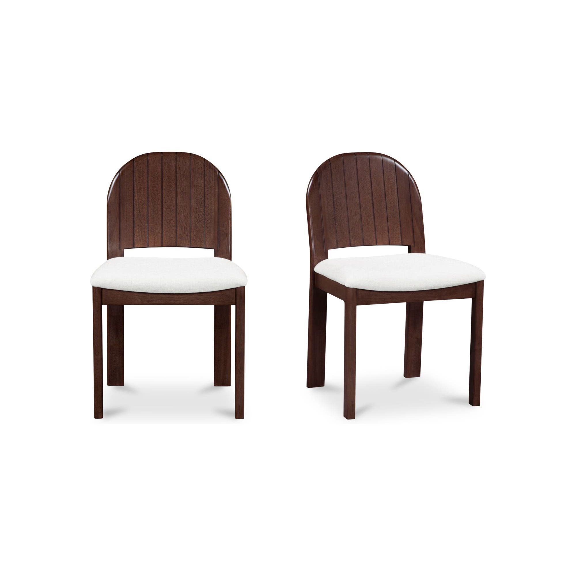 Moe's Home Emil Dining Chair Cream-Set of Two - Image 1