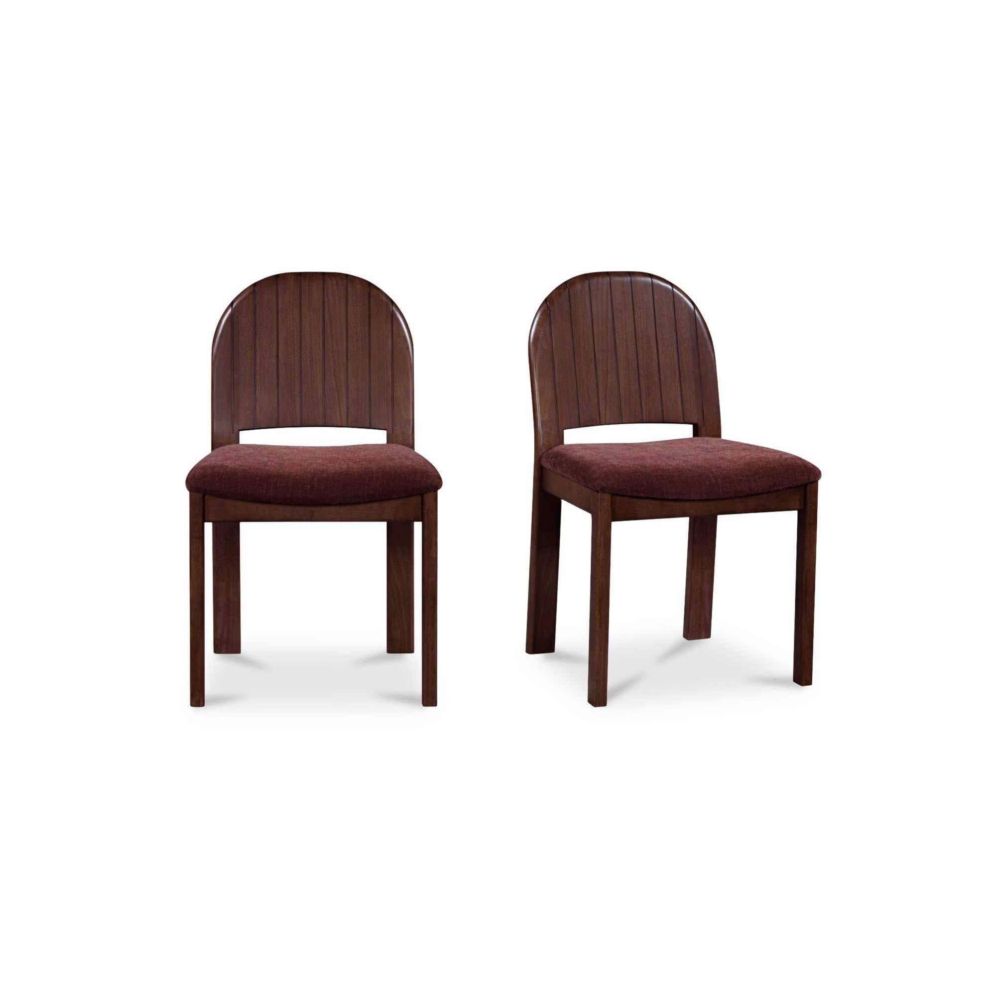 Moe's Home Emil Dining Chair Berry-Set of Two - Image 1