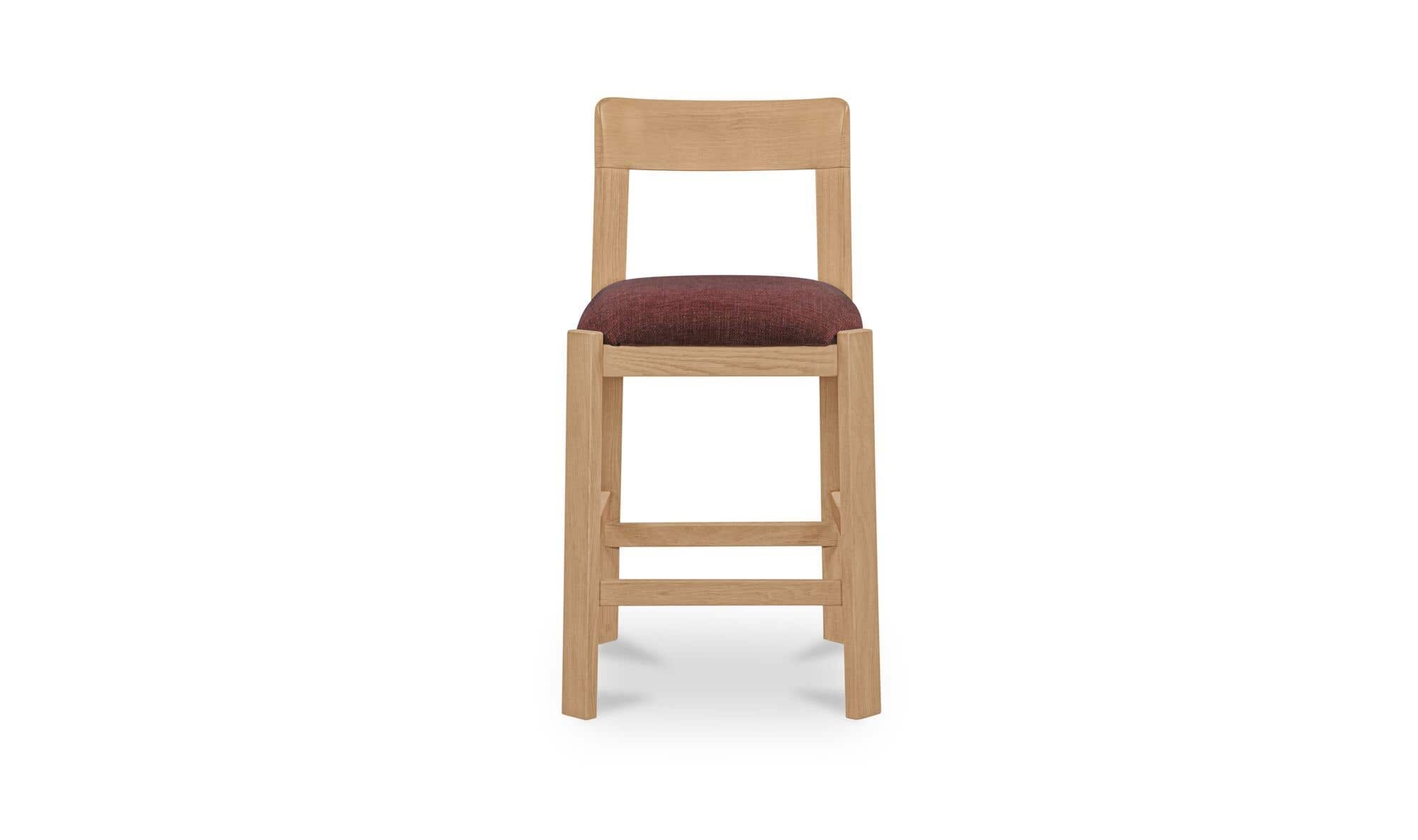 Moe's Home Oli Counter Stool Berry - Image 1