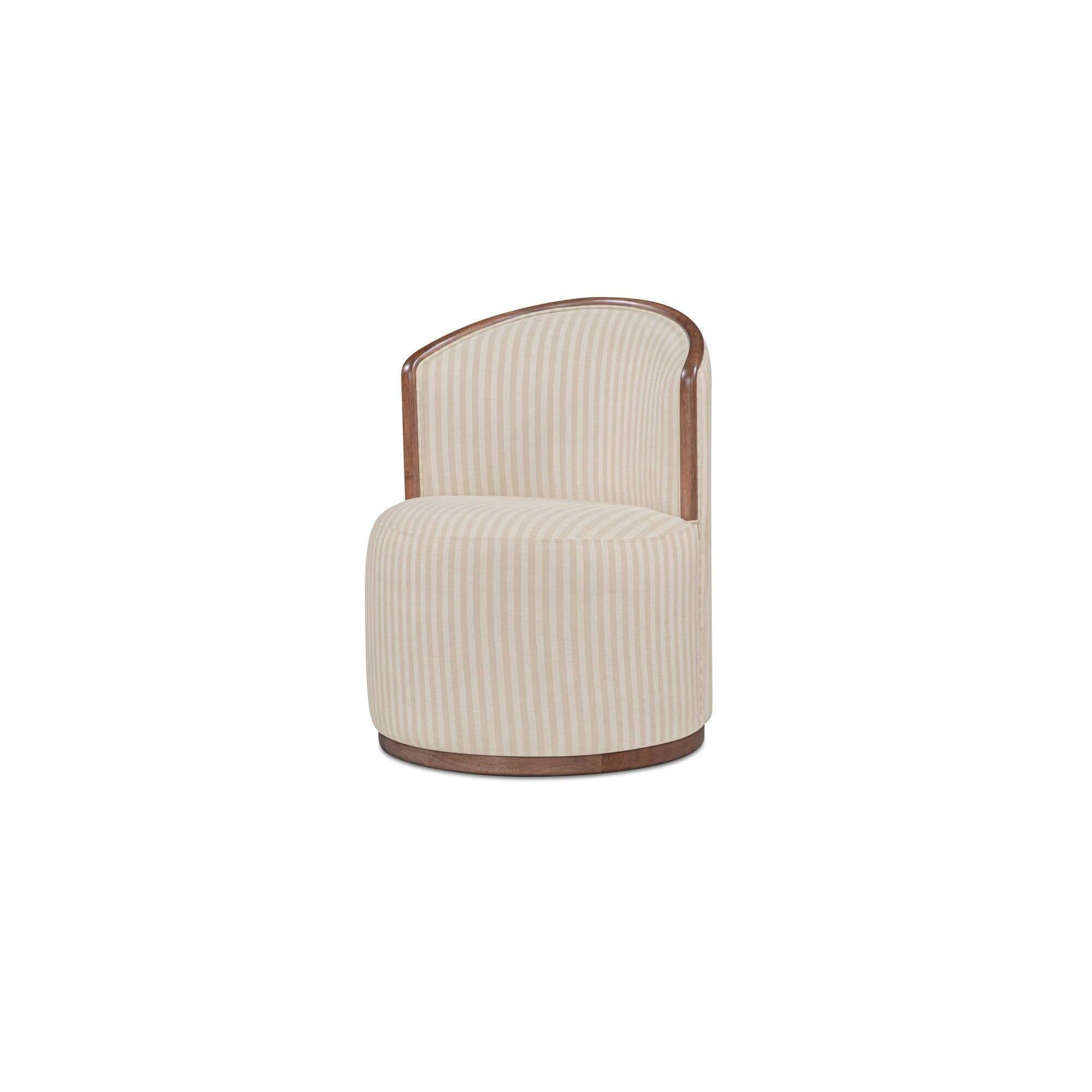 Moe's Home Rossi Swivel Dining Chair Stripe - Image 3