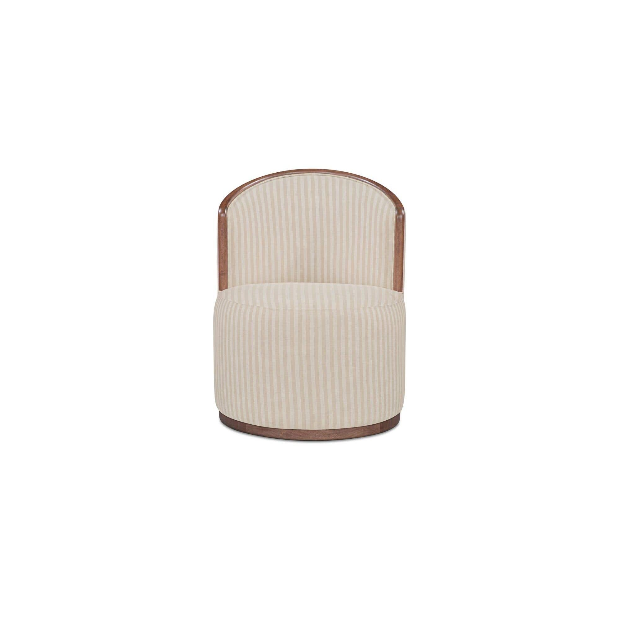 Moe's Home Rossi Swivel Dining Chair Stripe - Image 1