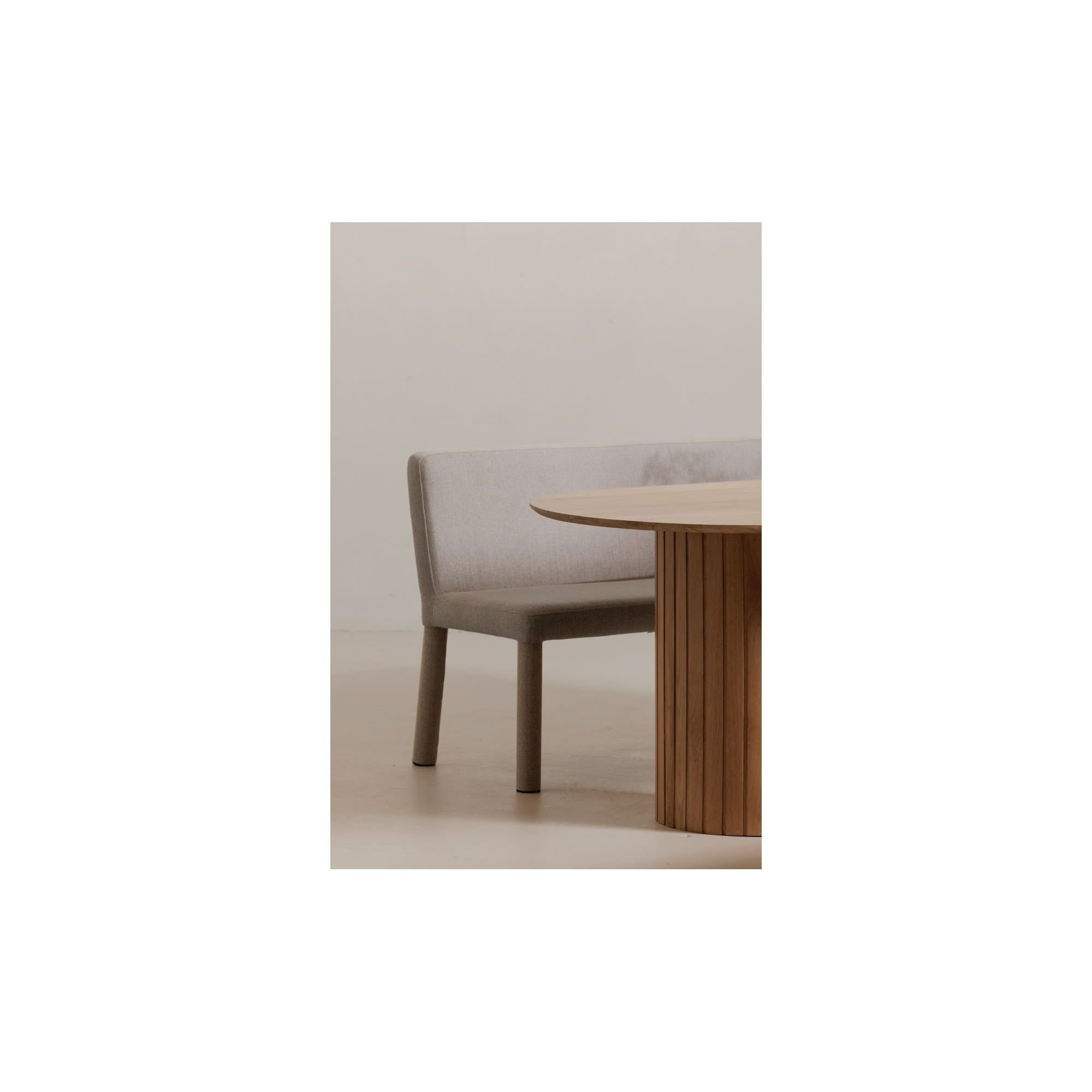 Moe's Home Place Dining Banquette Light Grey - Image 3