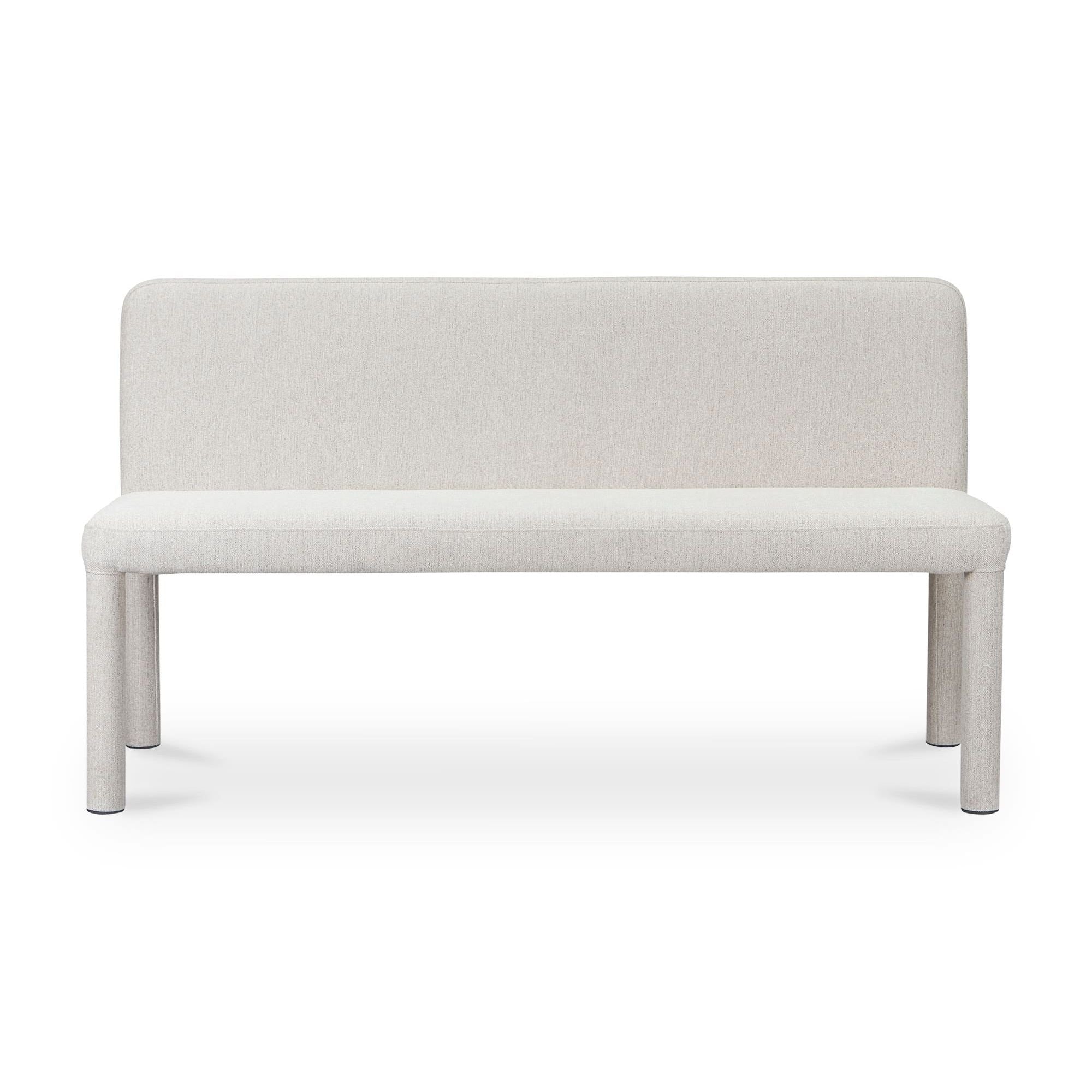 Moe’s Home Place Dining Banquette Light Grey