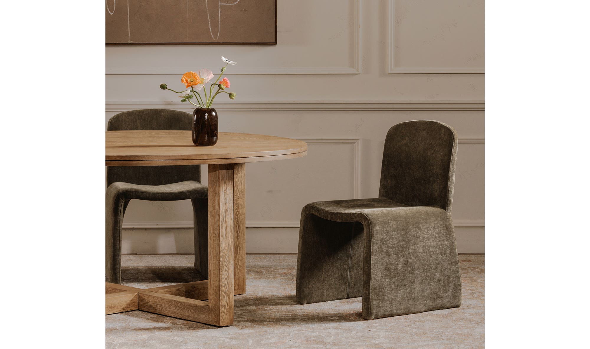 Moe's Home Ella Dining Chair Cedar Green - Image 3