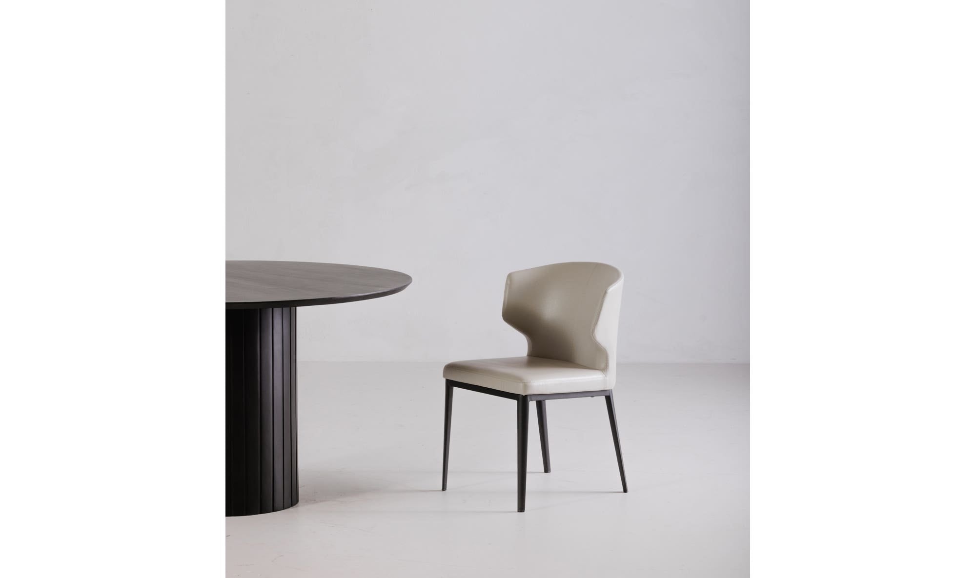 Moe's Home Delaney Dining Chair Beige - Set Of Two - Image 2