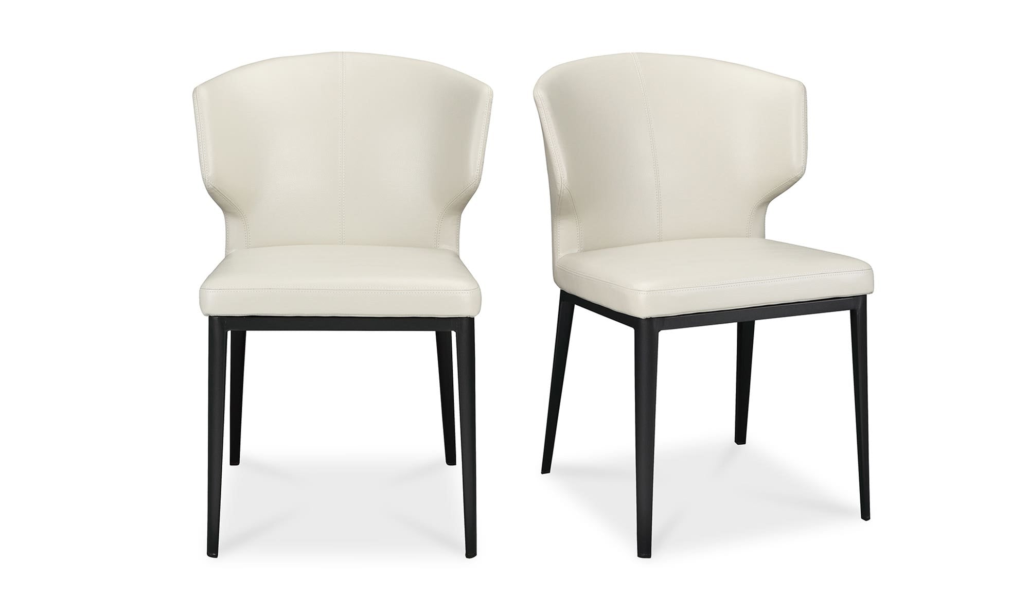 Moe's Home Delaney Dining Chair Beige - Set Of Two - Image 1