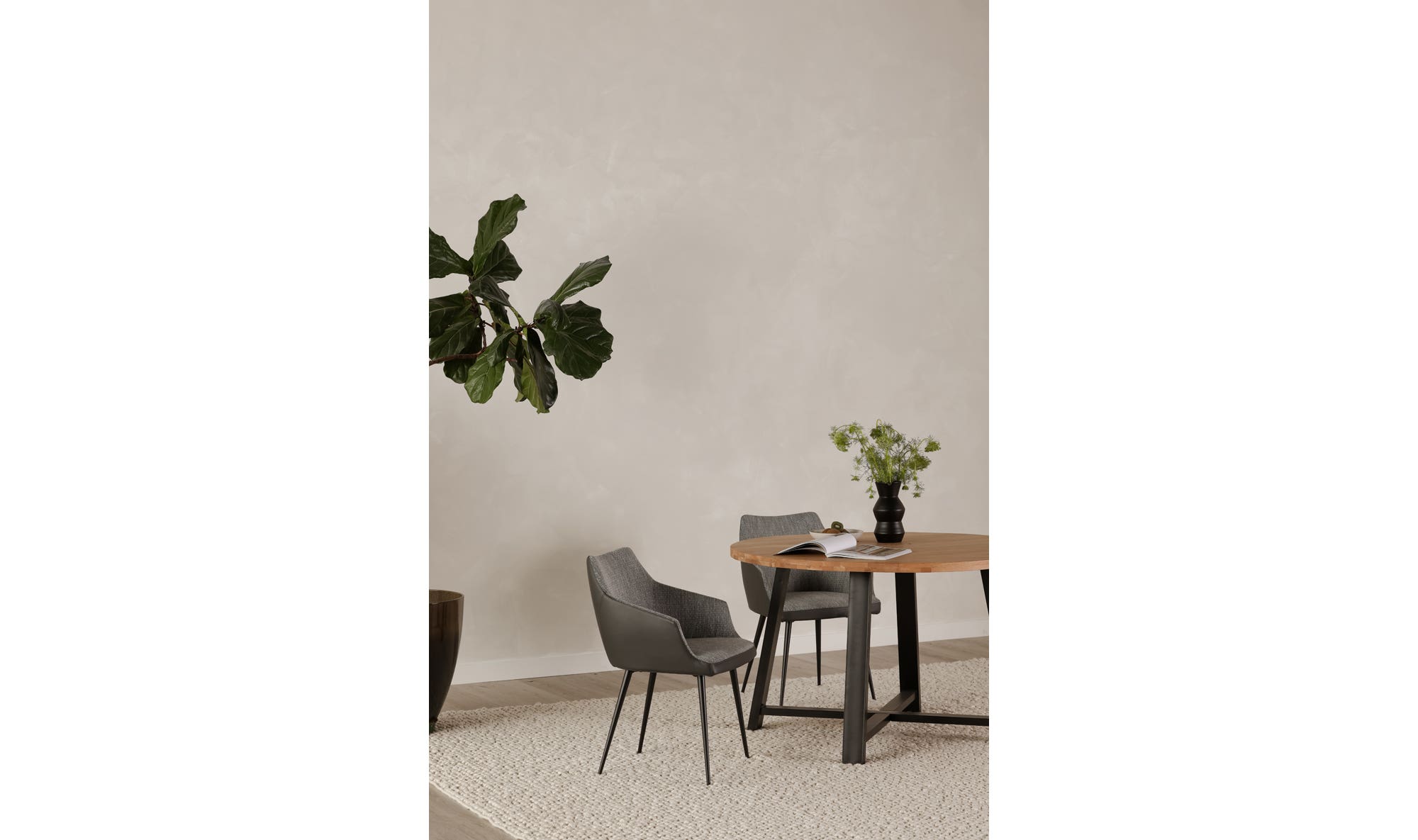 Moe's Home Beckett Dining Chair Grey - Image 2