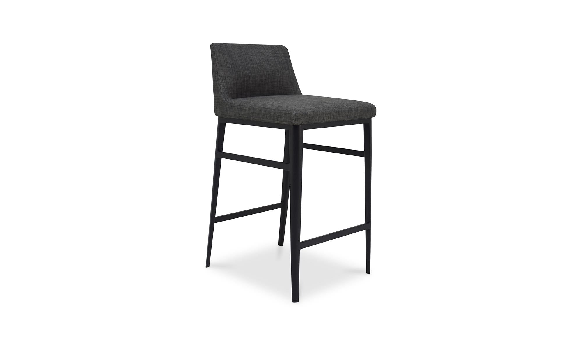 Moe's Home Baron Counter Stool Charcoal Grey - Image 3