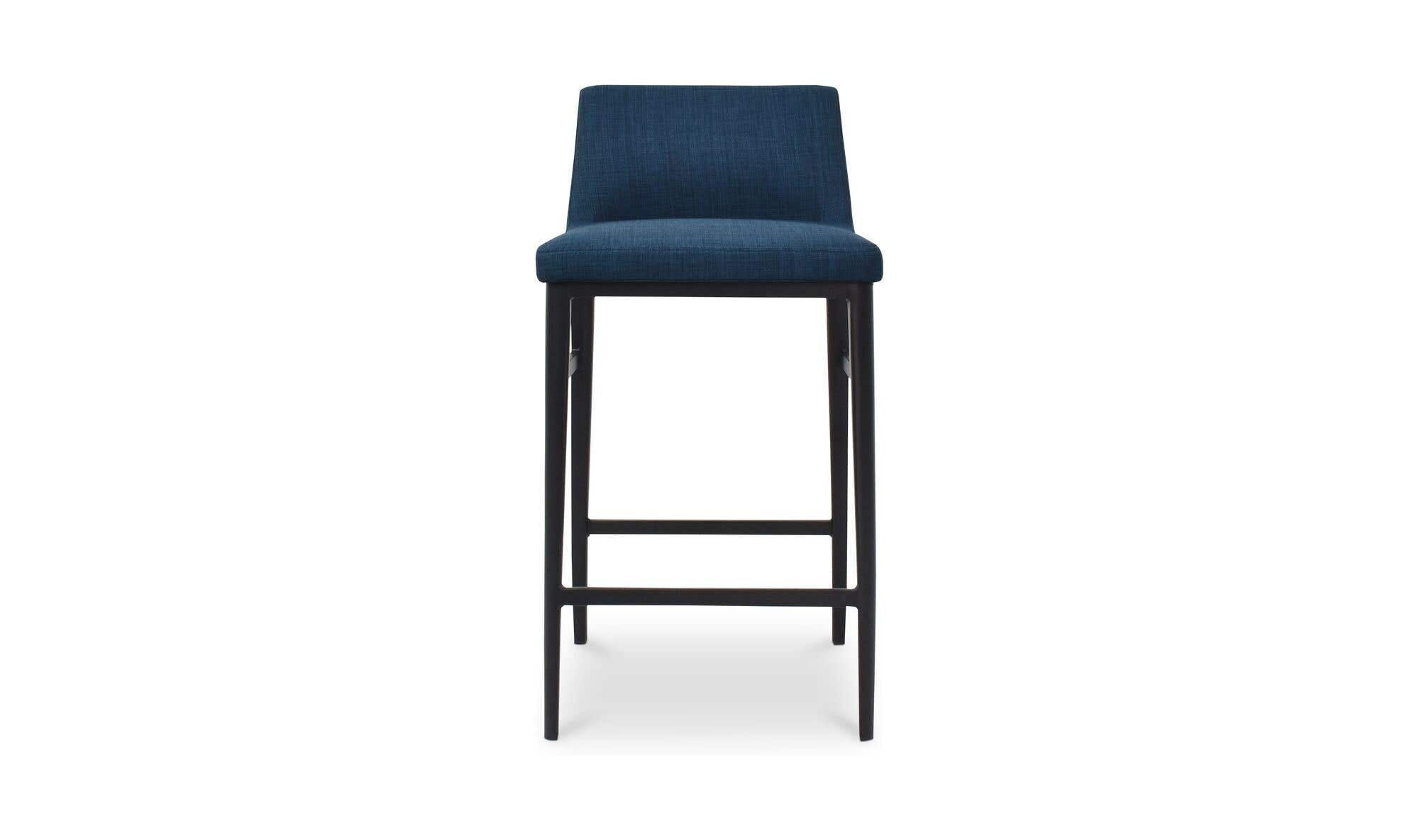Moe's Home Baron Counter Stool Blue - Image 1