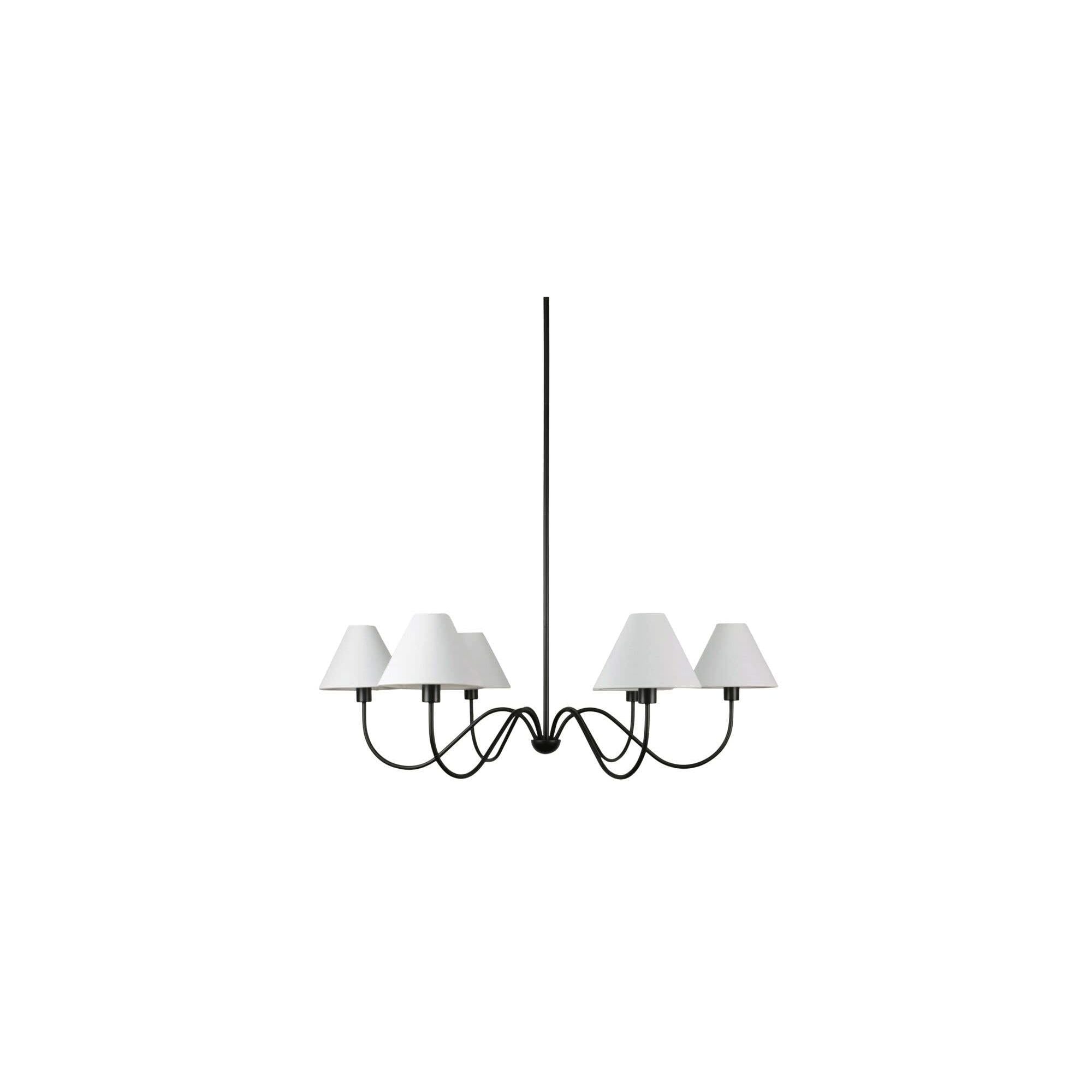 Moe's Home Whitney Chandelier Blackened Bronze - Image 1