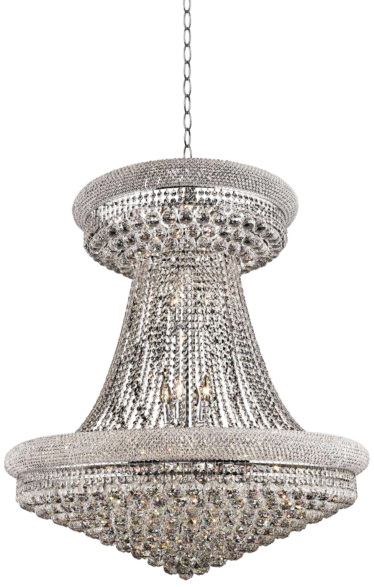 Elegant Lighting Primo 36" Wide Chrome and Clear Crystal Chandelier - Image 2
