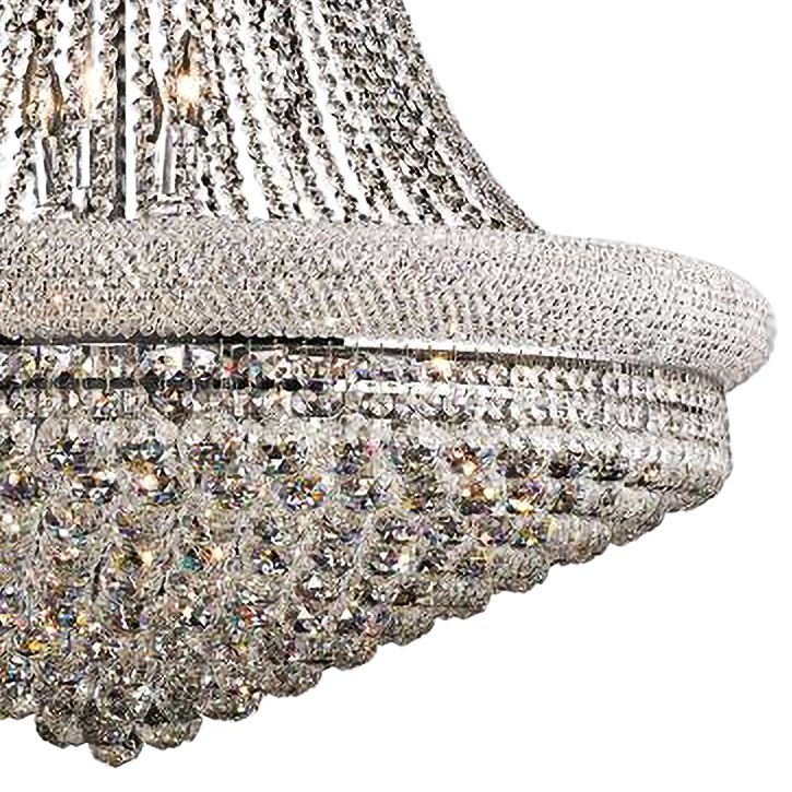 Elegant Lighting Primo 36" Wide Chrome and Clear Crystal Chandelier - Image 3
