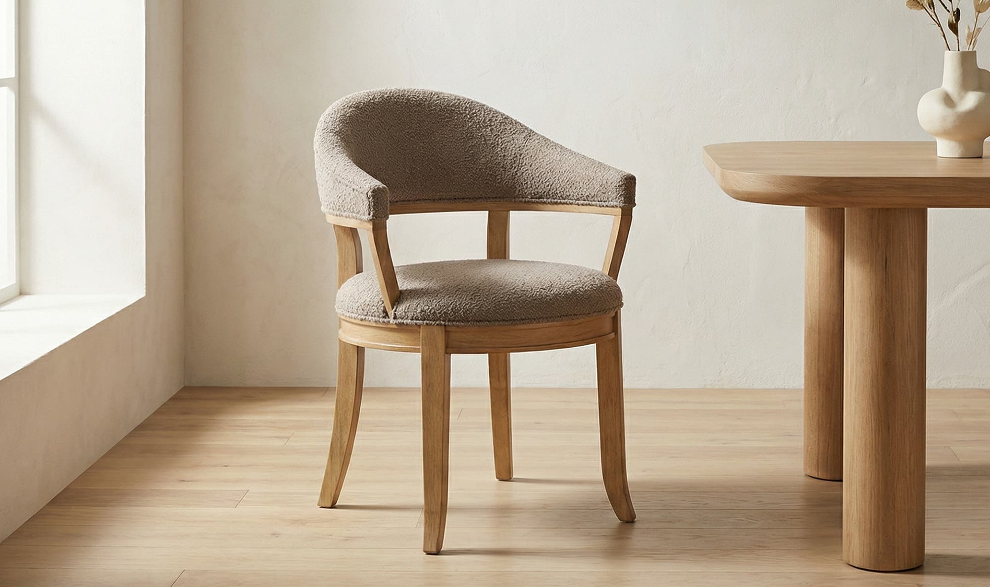 Moe's Home Carlos Dining Chair Taupe - Image 2