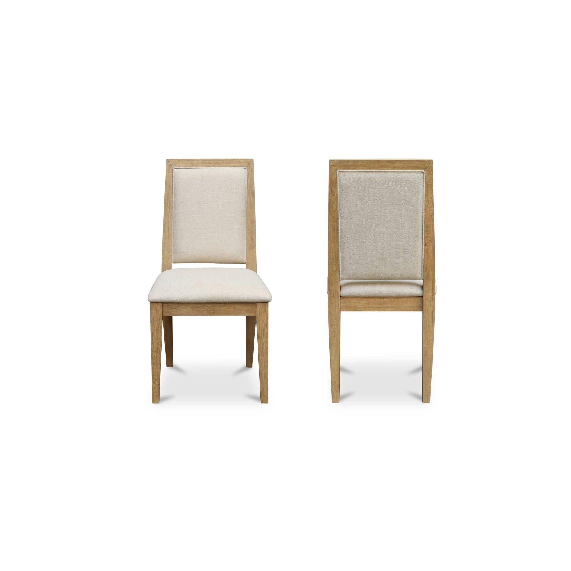 Moe's Home Adrian Dining Chair Beige - Set Of Two - Image 3