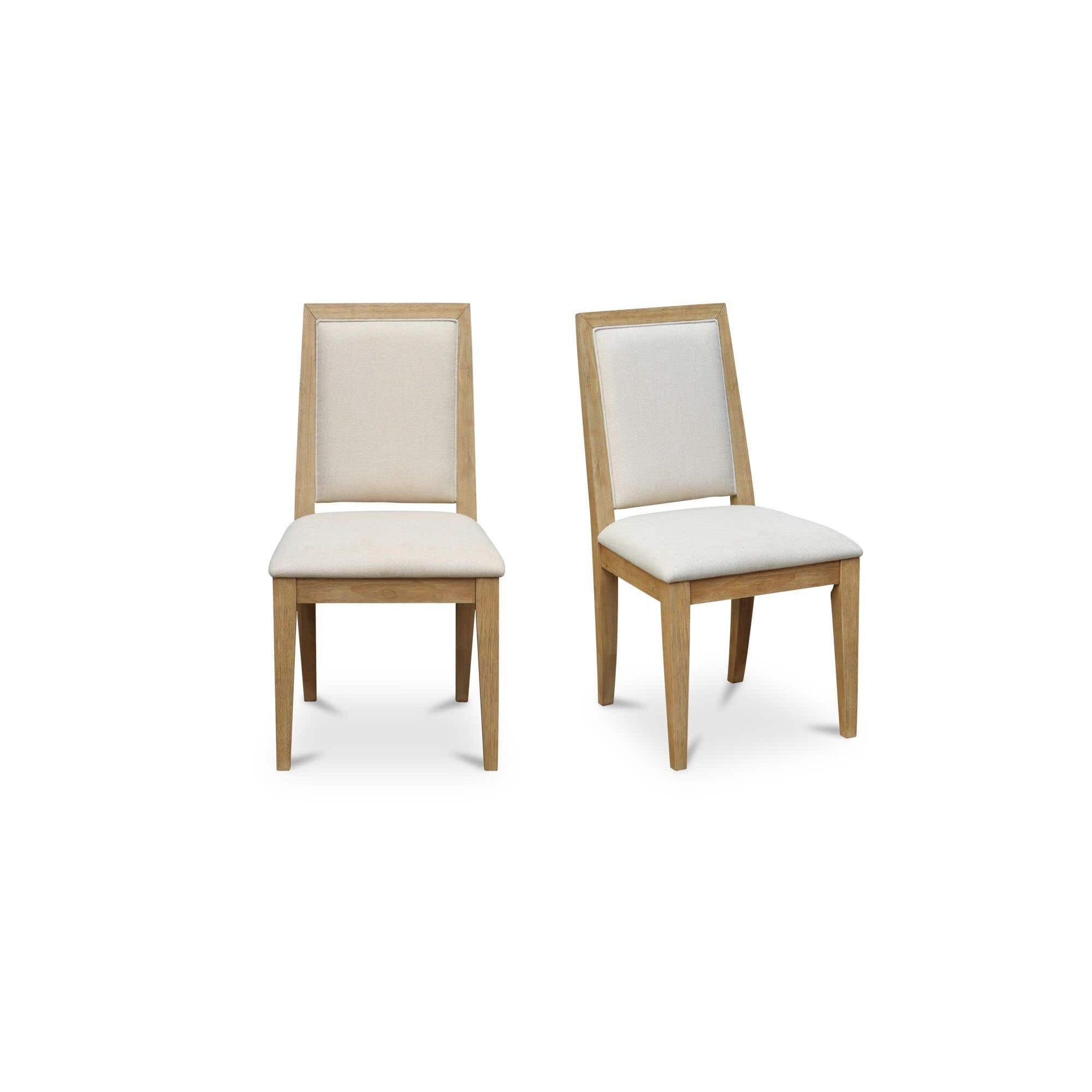 Moe's Home Adrian Dining Chair Beige - Set Of Two - Image 1