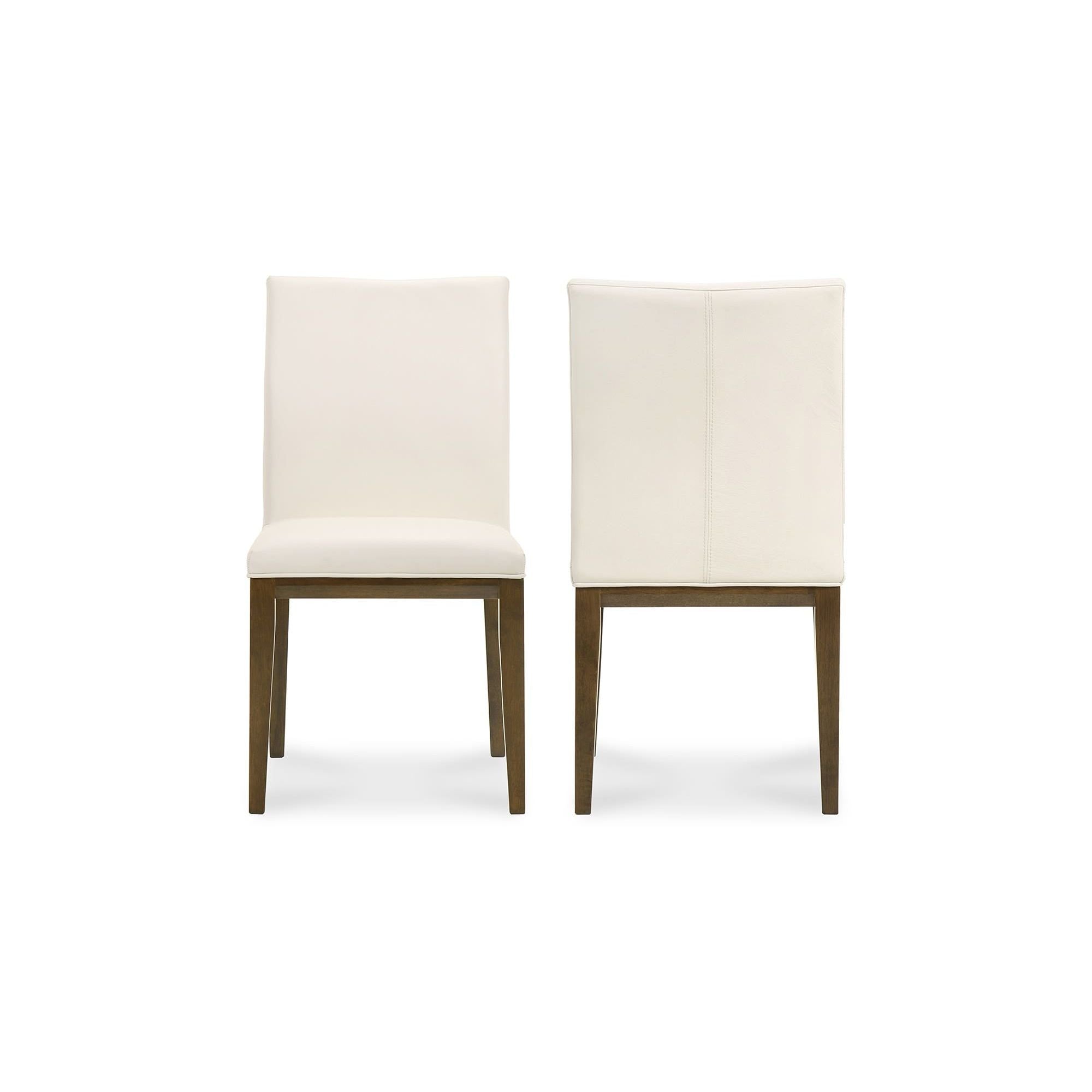 Moe's Home Frankie Dining Chair White - Set Of Two - Image 1
