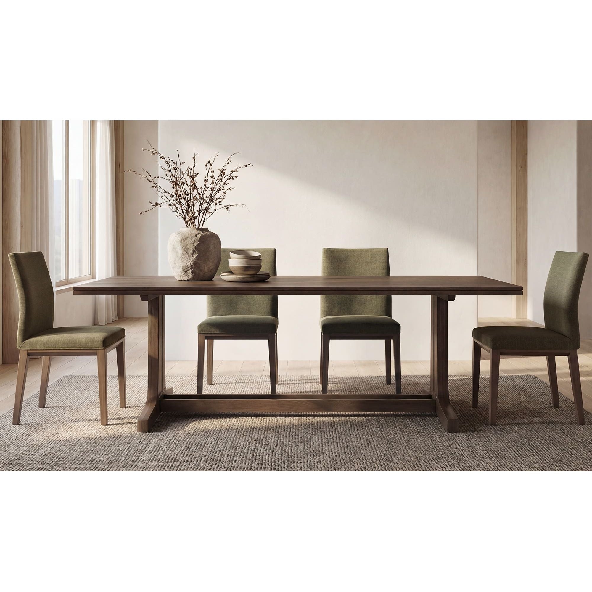 Moe's Home Frankie Dining Chair Olive-Set Of Two - Image 2