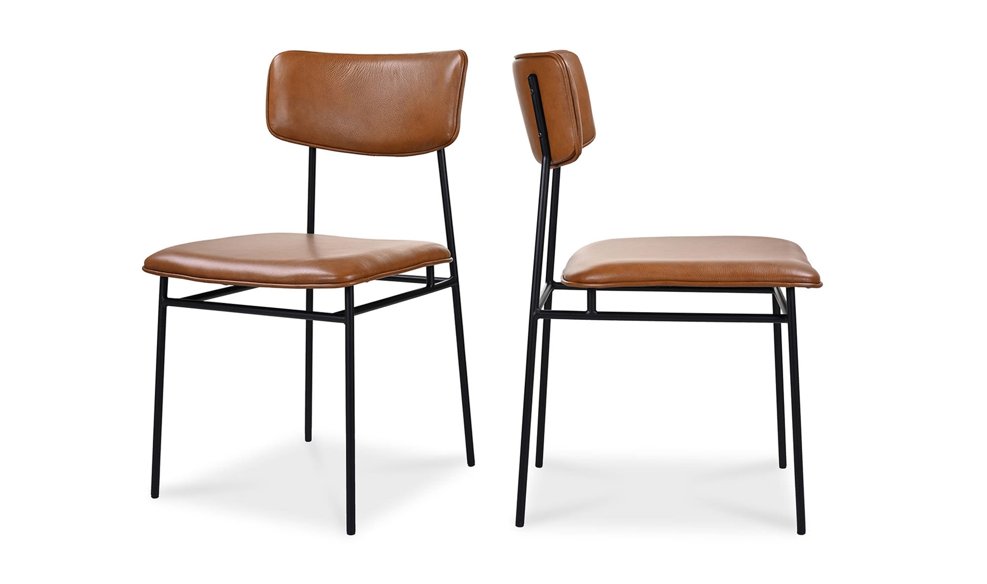 Moe's Home Sailor Dining Chair Brown - Set Of Two - Image 1