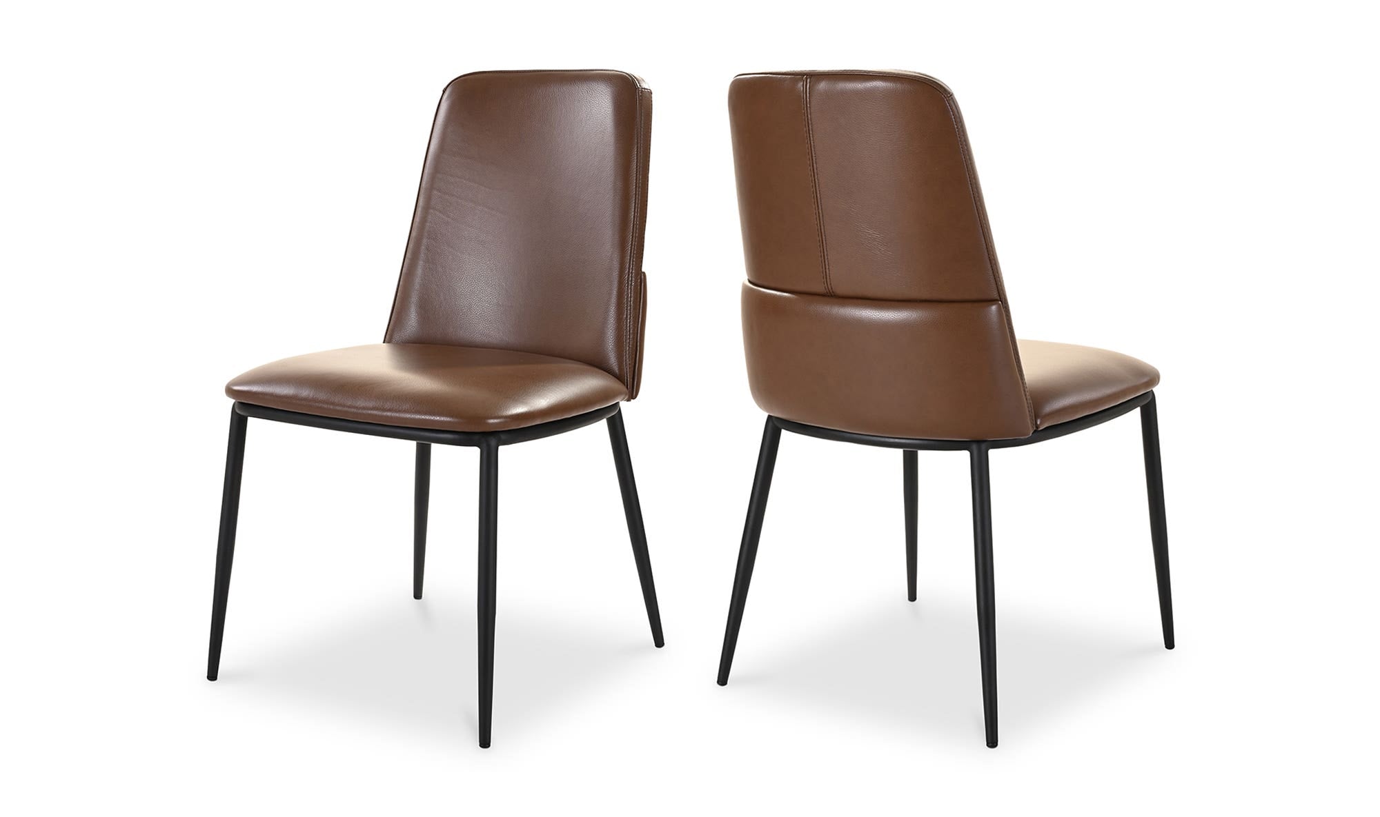 Moe's Home Douglas Dining Chair Dark Brown - Set Of Two - Image 3