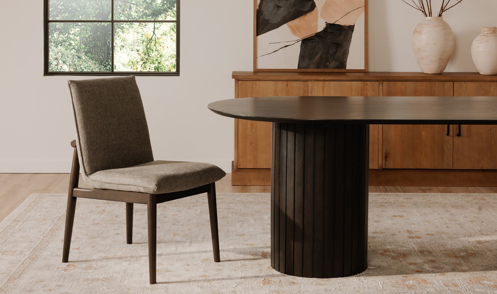 Moe's Home Charlie Dining Chair Dark Grey – Set Of Two - Image 2