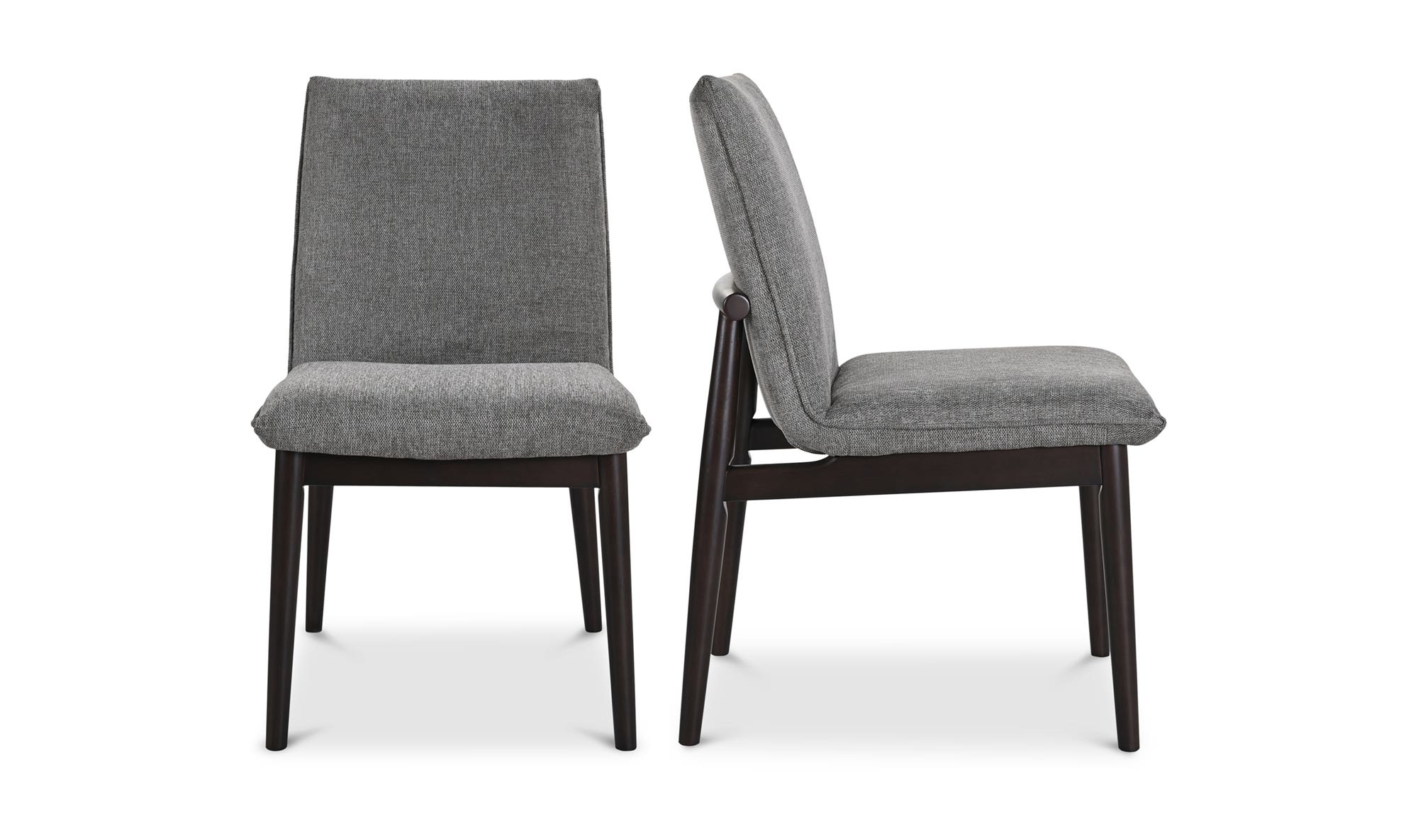 Moe's Home Charlie Dining Chair Dark Grey – Set Of Two - Image 1