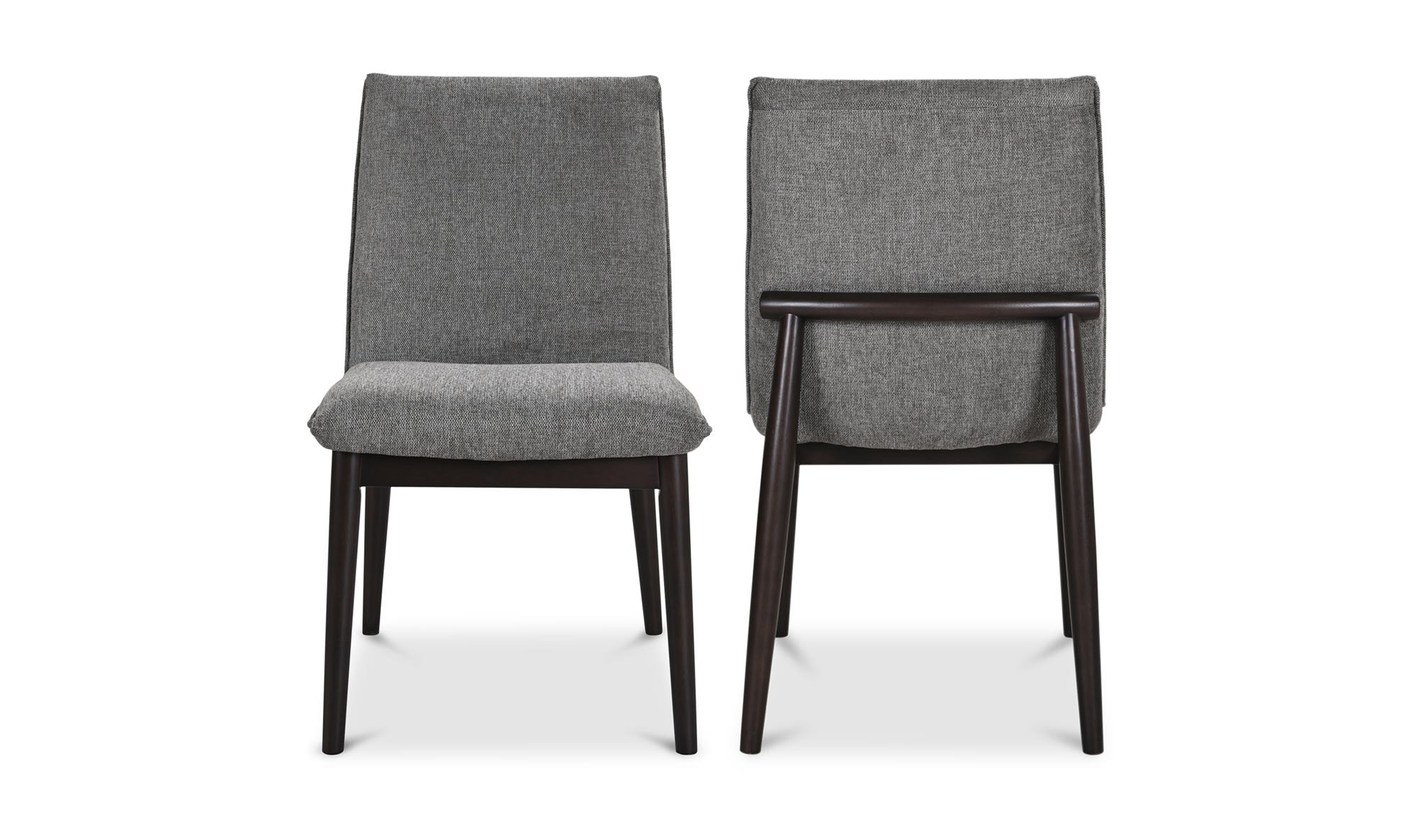 Moe's Home Charlie Dining Chair Dark Grey – Set Of Two - Image 3