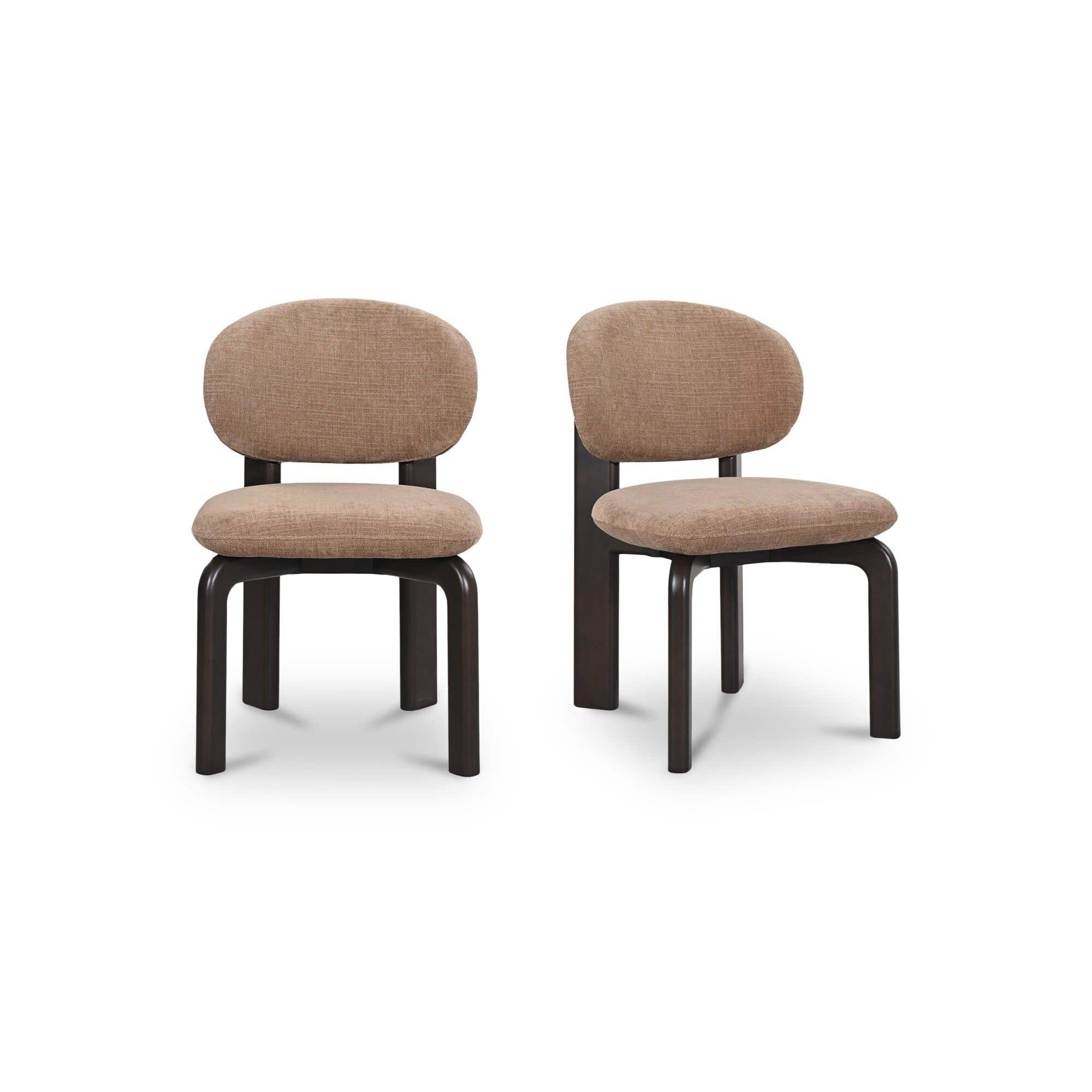 Moe's Home Sami Dining Chair Brown Set Of Two - Image 1