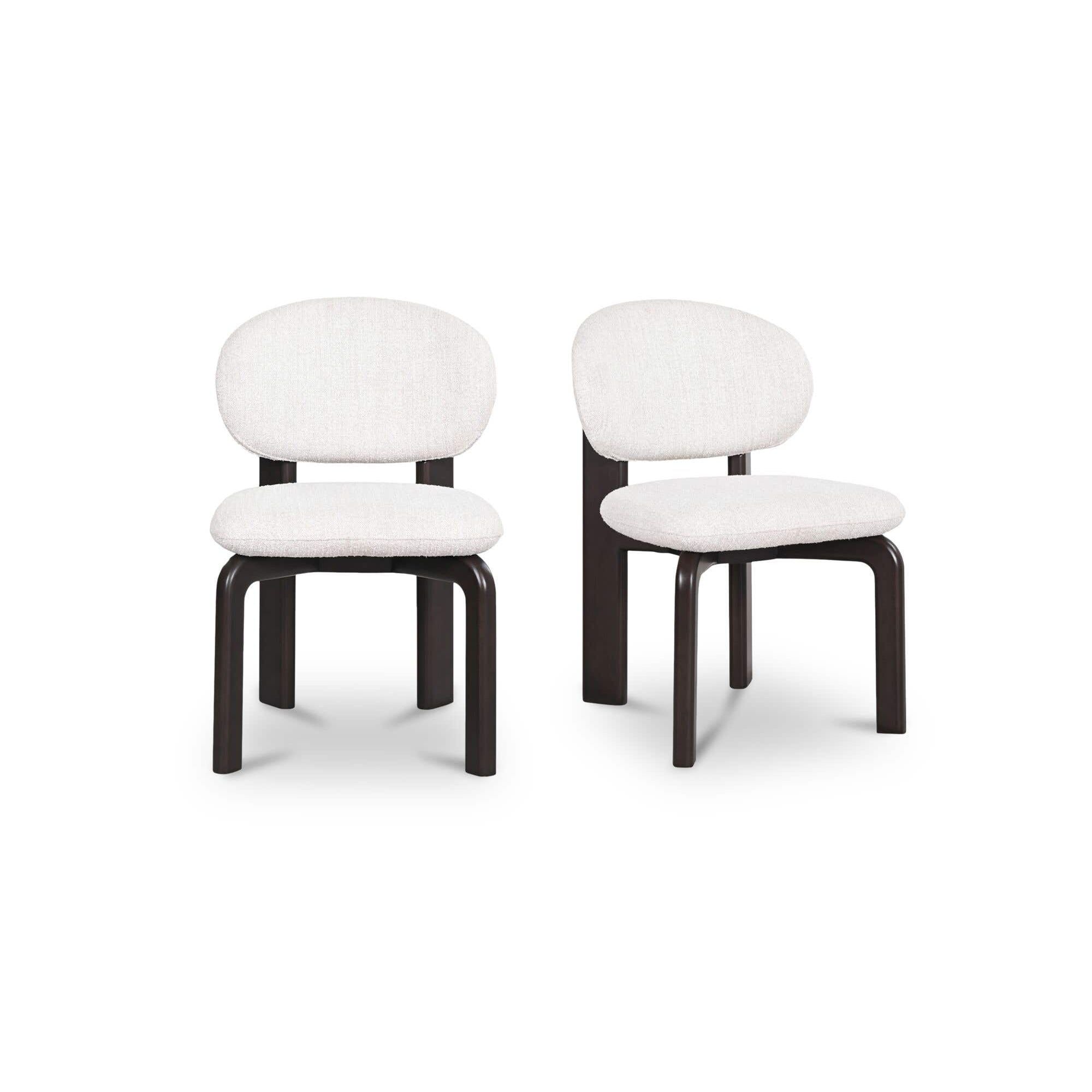 Moe's Home Sami Dining Chair White Set Of Two - Image 1