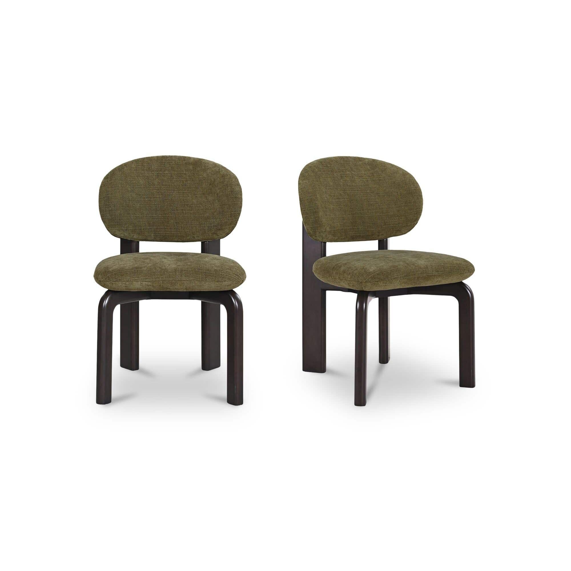 Moe's Home Sami Dining Chair Olive Set of Two - Image 1