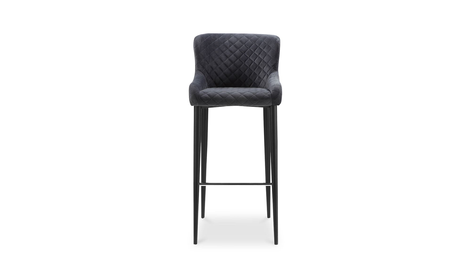 Moe's Home Etta Bar Stool Dark Grey - Image 1