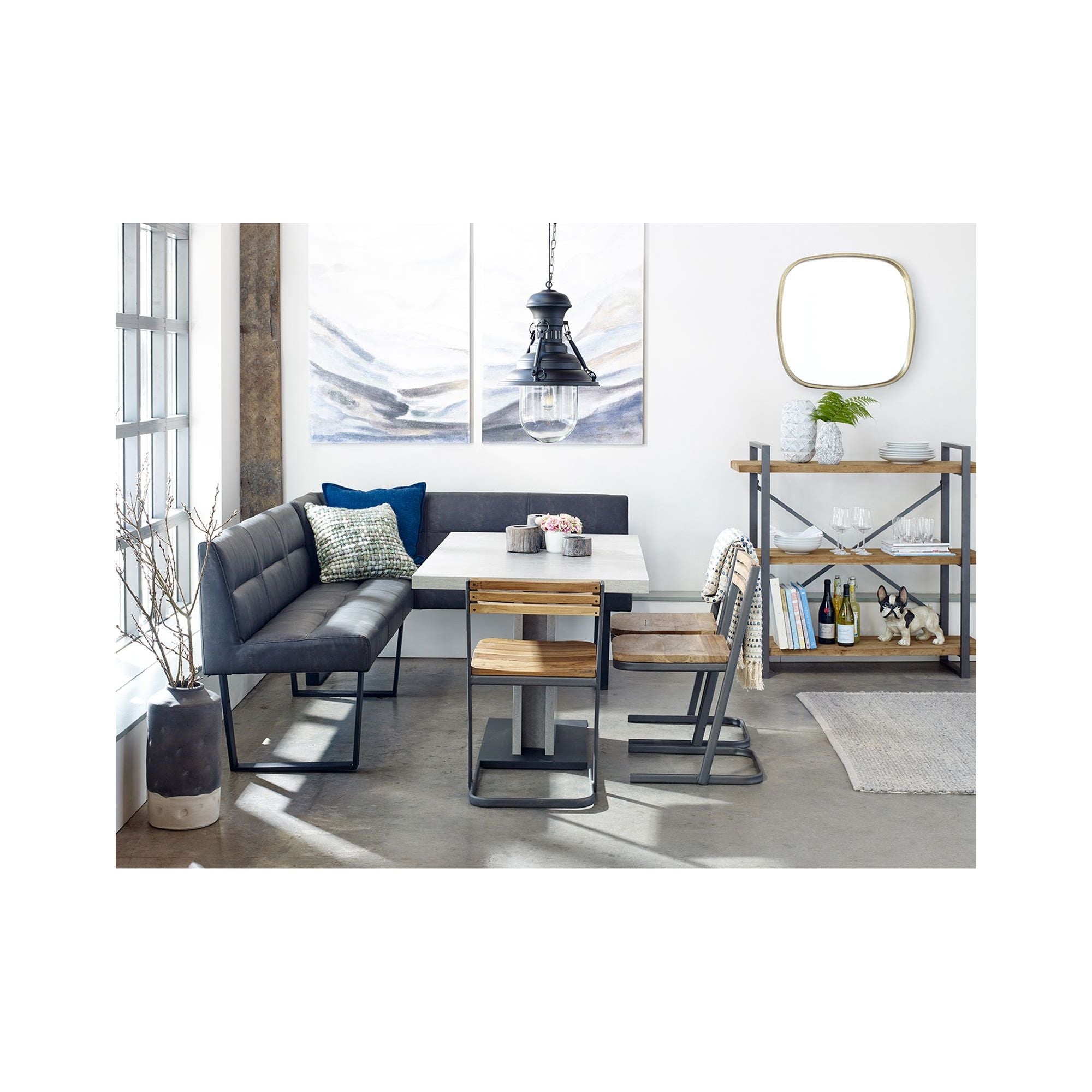 Moe's Home Hanlon Dining Table Light Grey - Image 2