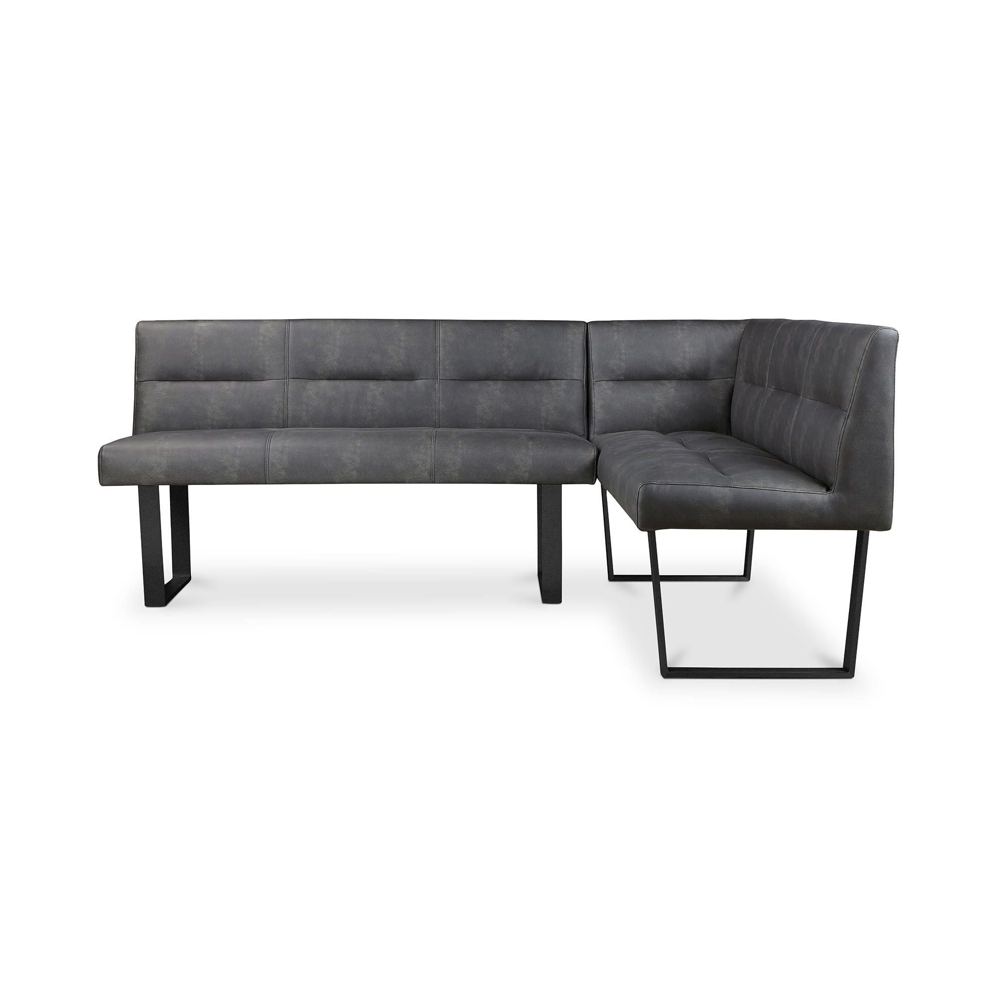 Moe's Home Hanlon Corner Bench Dark Grey - Image 1