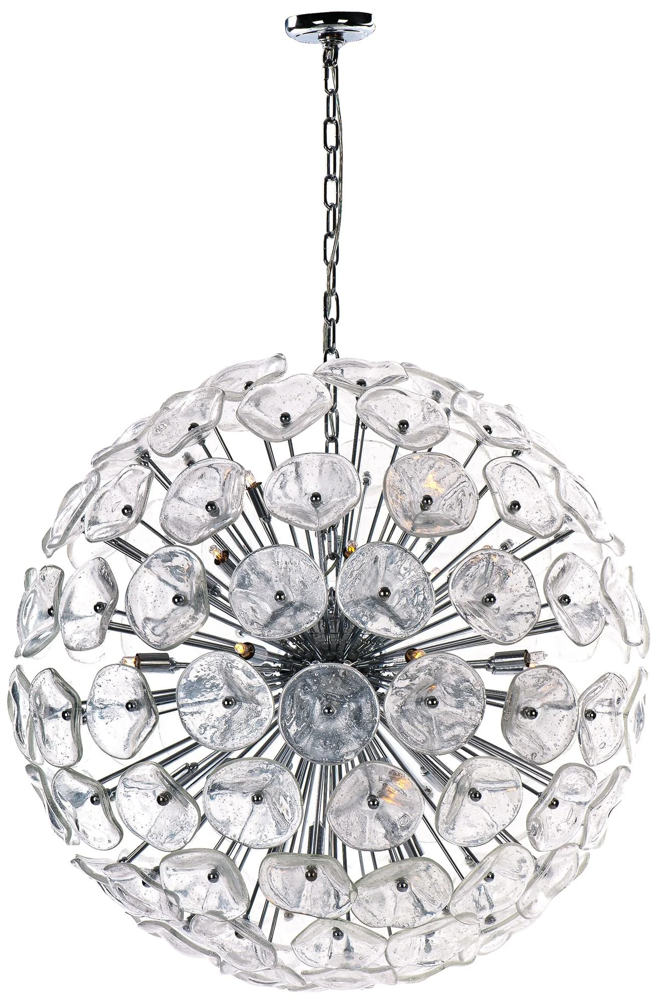 ET2 Fiori 24.8" WIde 28-Light Modern Glass Pendant Chandelier - Image 1