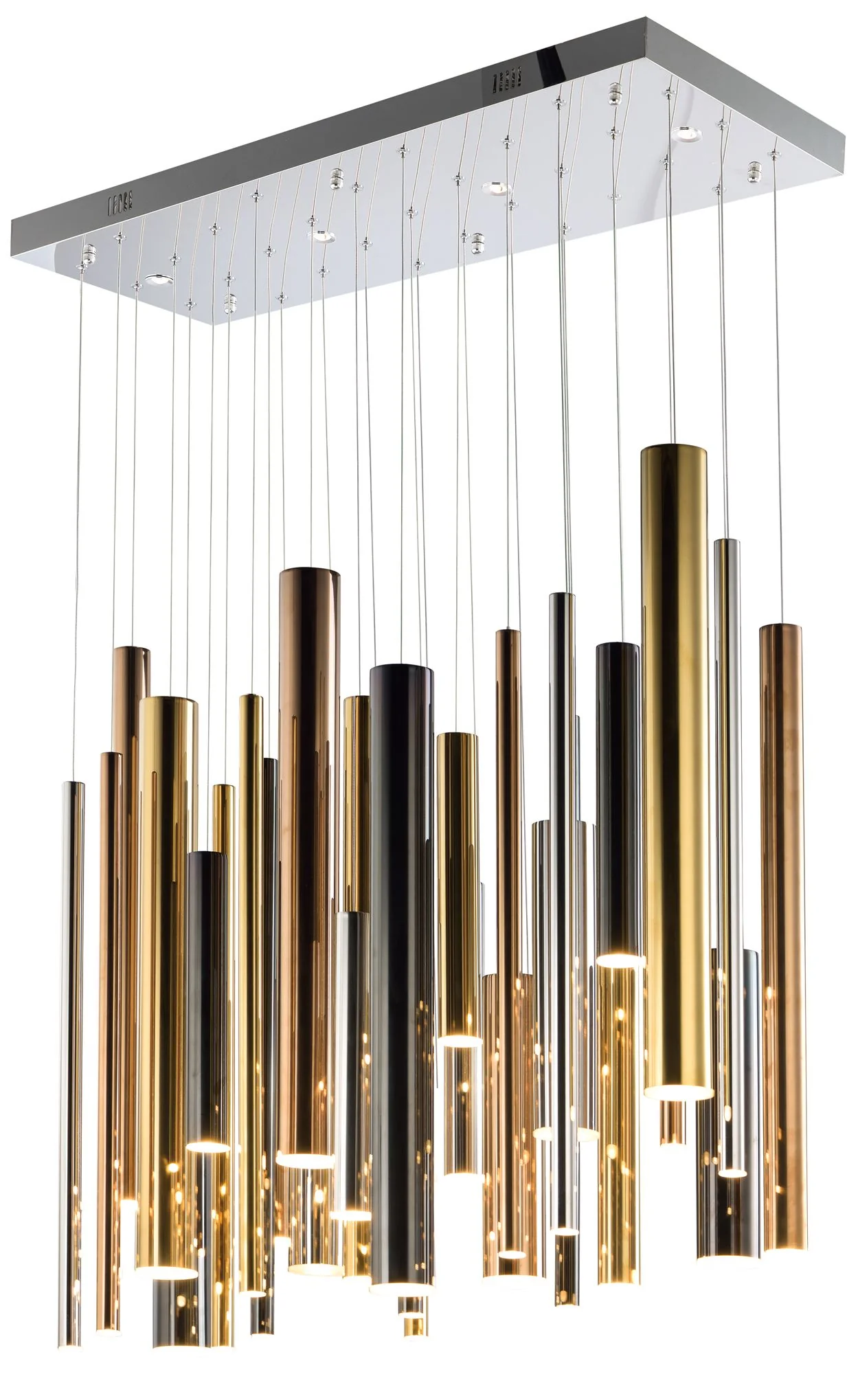 ET2 Flute 40.8" Wide 31-Light Modern Multi-Light LED Pendant - Image 1