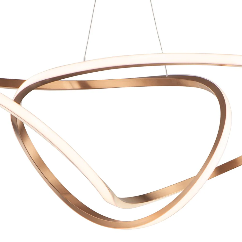 ET2 Perpetual 46" Wide Brushed Champagne LED Pendant Light - Image 2
