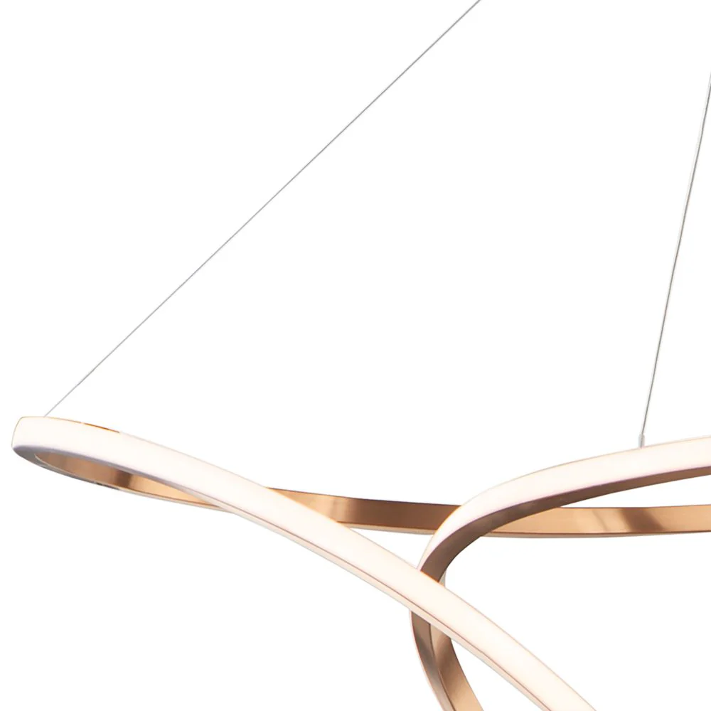 ET2 Perpetual 46" Wide Brushed Champagne LED Pendant Light - Image 3