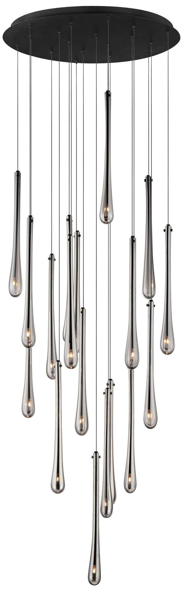 ET2 Stillo 25 1/2" Wide Black LED Multi Light Pendant - Image 1