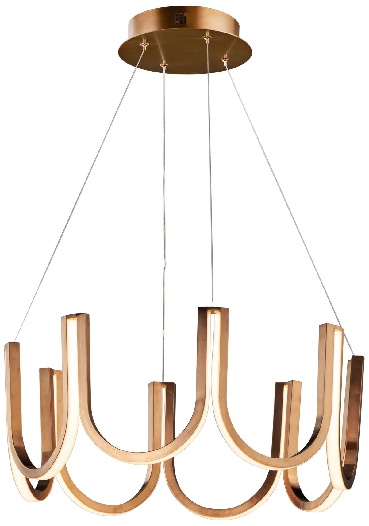 ET2 You 26 1/4" Wide Brushed Champagne LED Pendant Light - Image 2