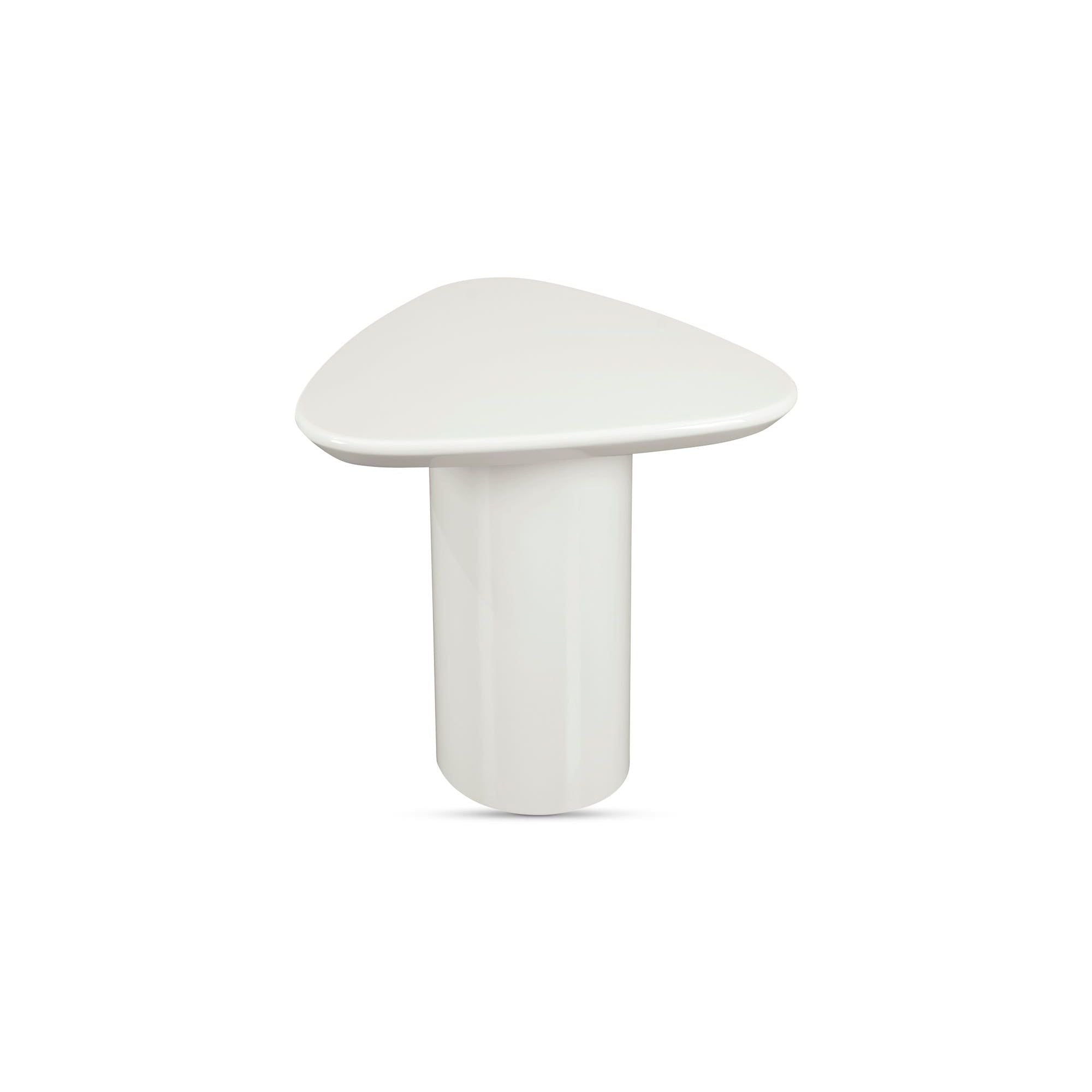 Moe's Home Collection Eden Ivory Lacquer Accent Table - Image 1