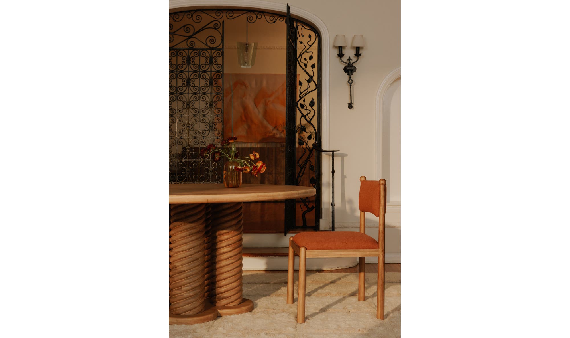 Moe's Home Villetta Dining Chair Deep Pink - Set Of Two - Image 3