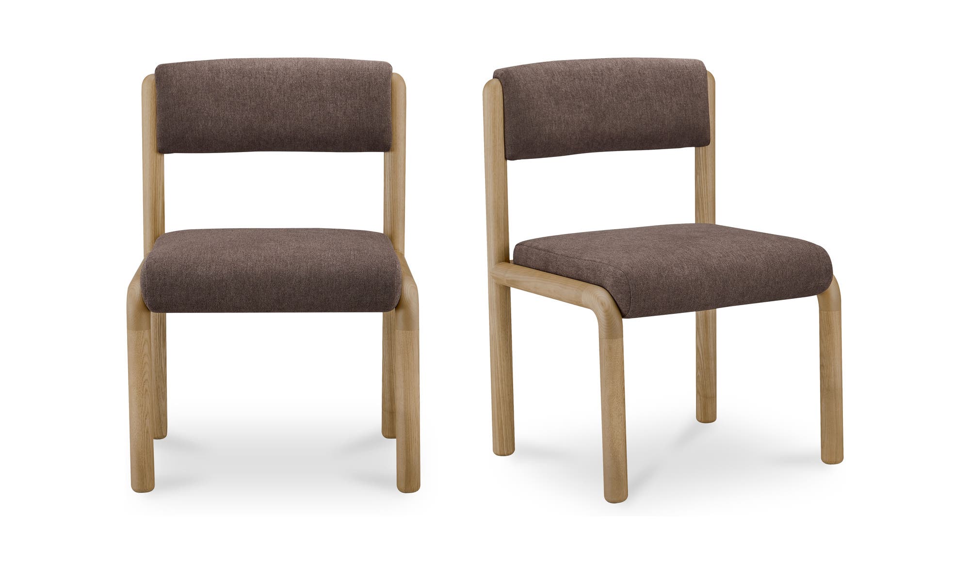 Moe's Home April Dining Chair Deep Brown-Set Of Two - Image 1
