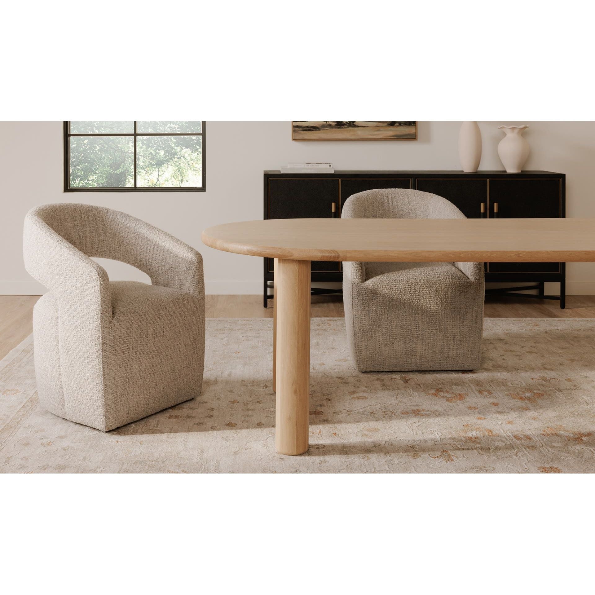 Moe's Home Milo Large Dining Table Oak - Image 3