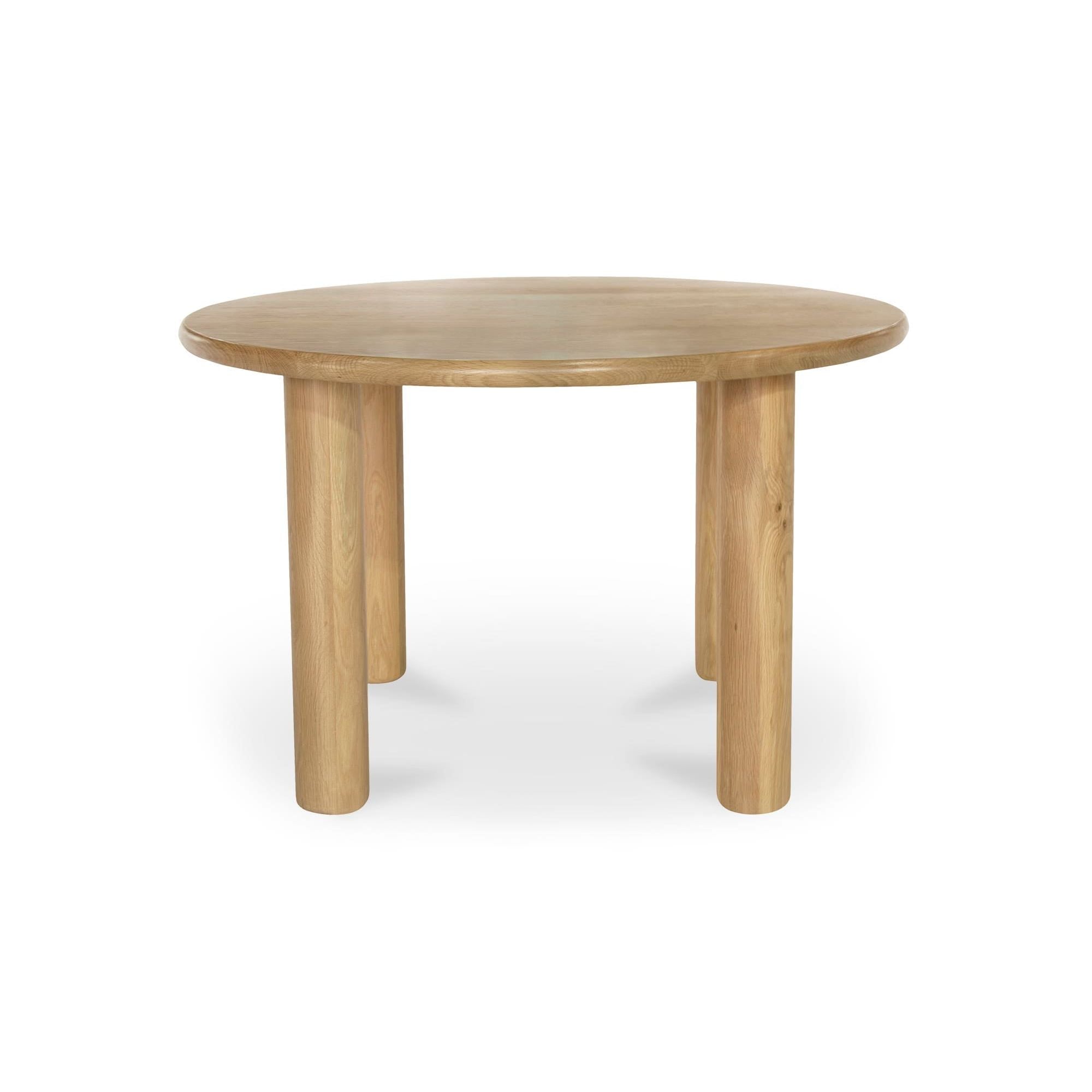 Moe's Home Milo Round Dining Table Oak - Image 1
