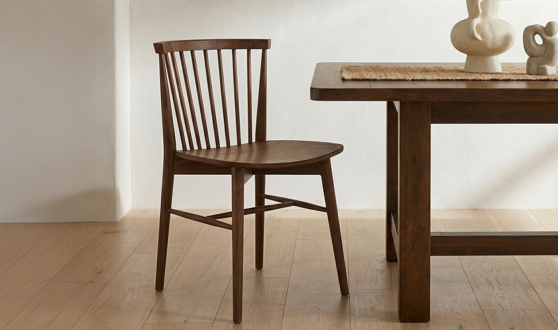Moe's Home Marley Dining Chair Walnut-Set of Two - Image 2