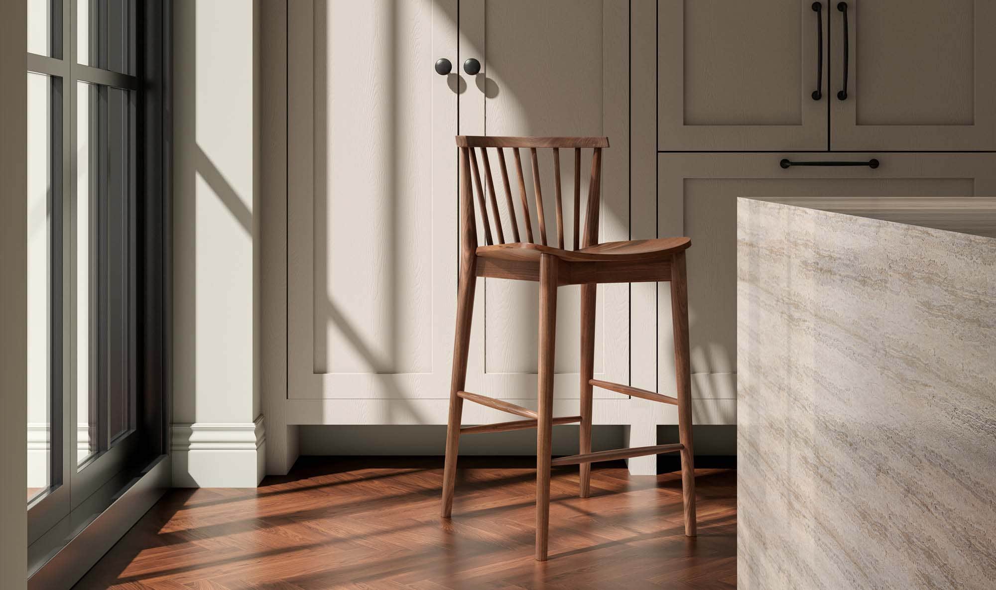 Moe's Home Marley Counter Stool Walnut - Image 2