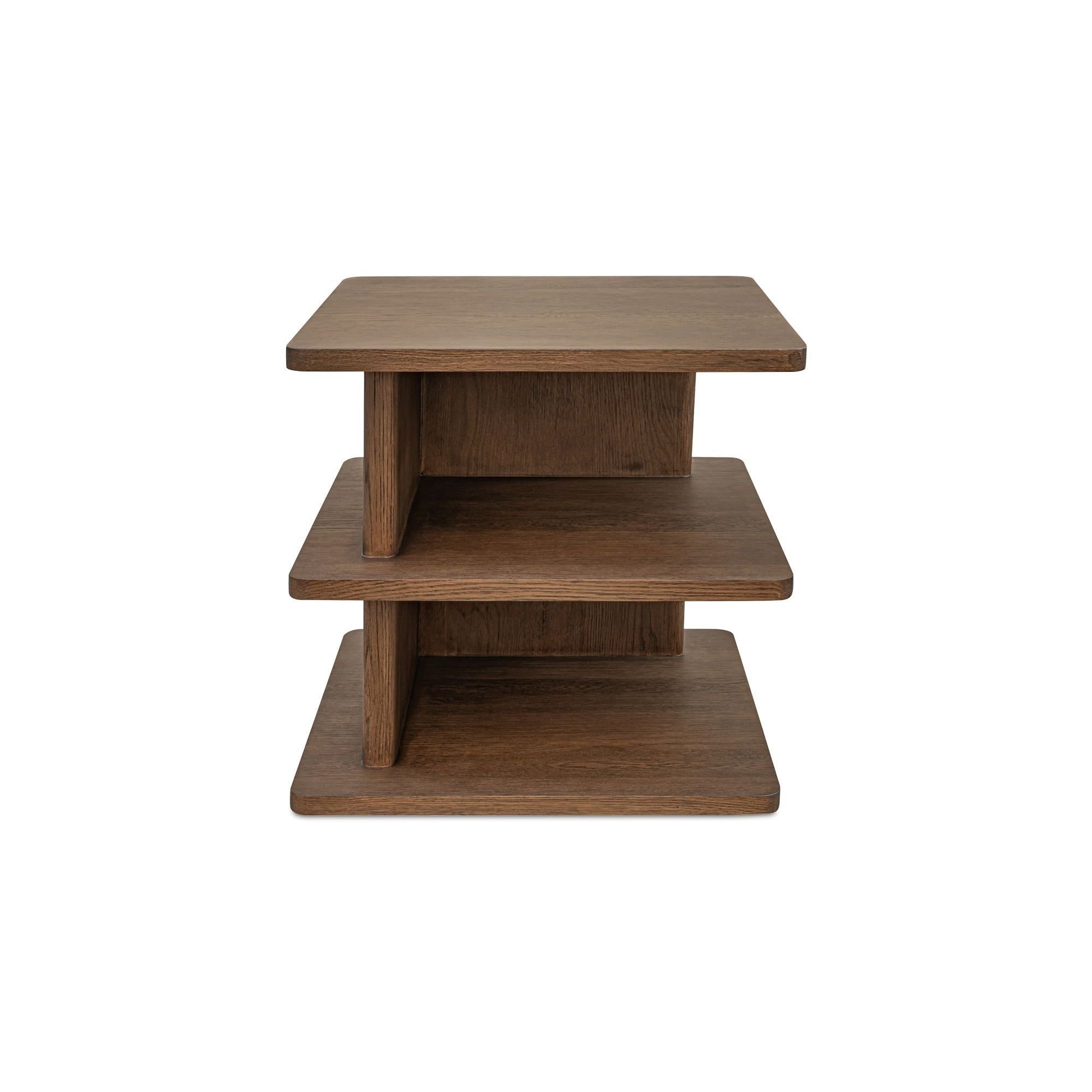 Moe's Home Collection Casey Dark Brown Side Table - Image 1