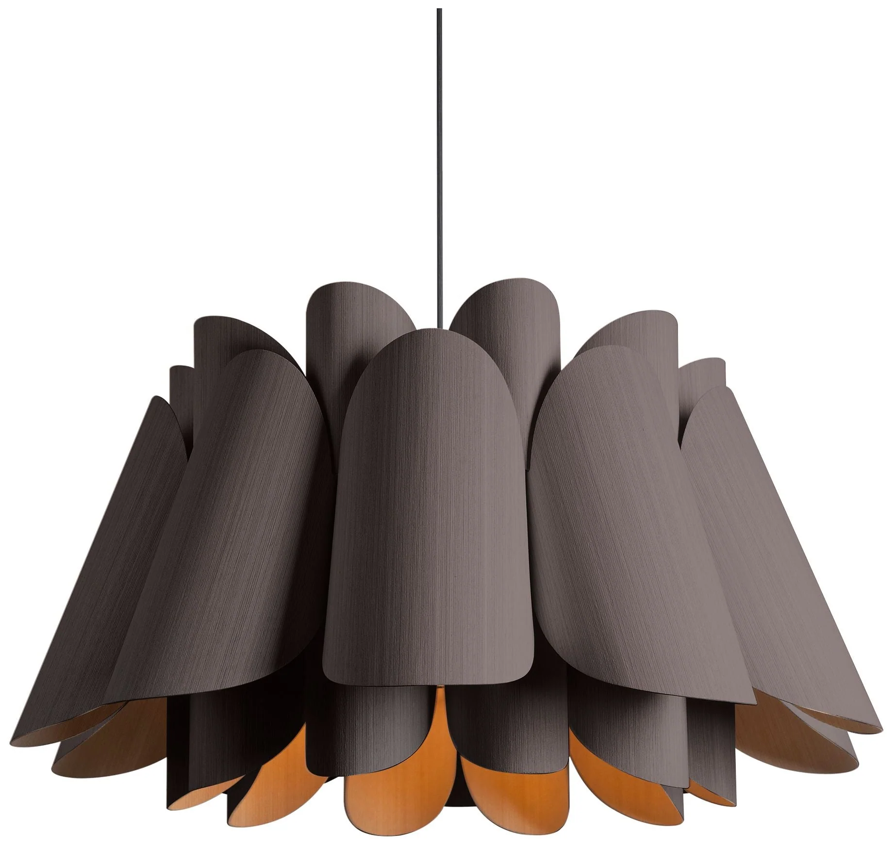Federica Pendant WEP Light Collection - Black Finish - Ebony Shade - Image 1